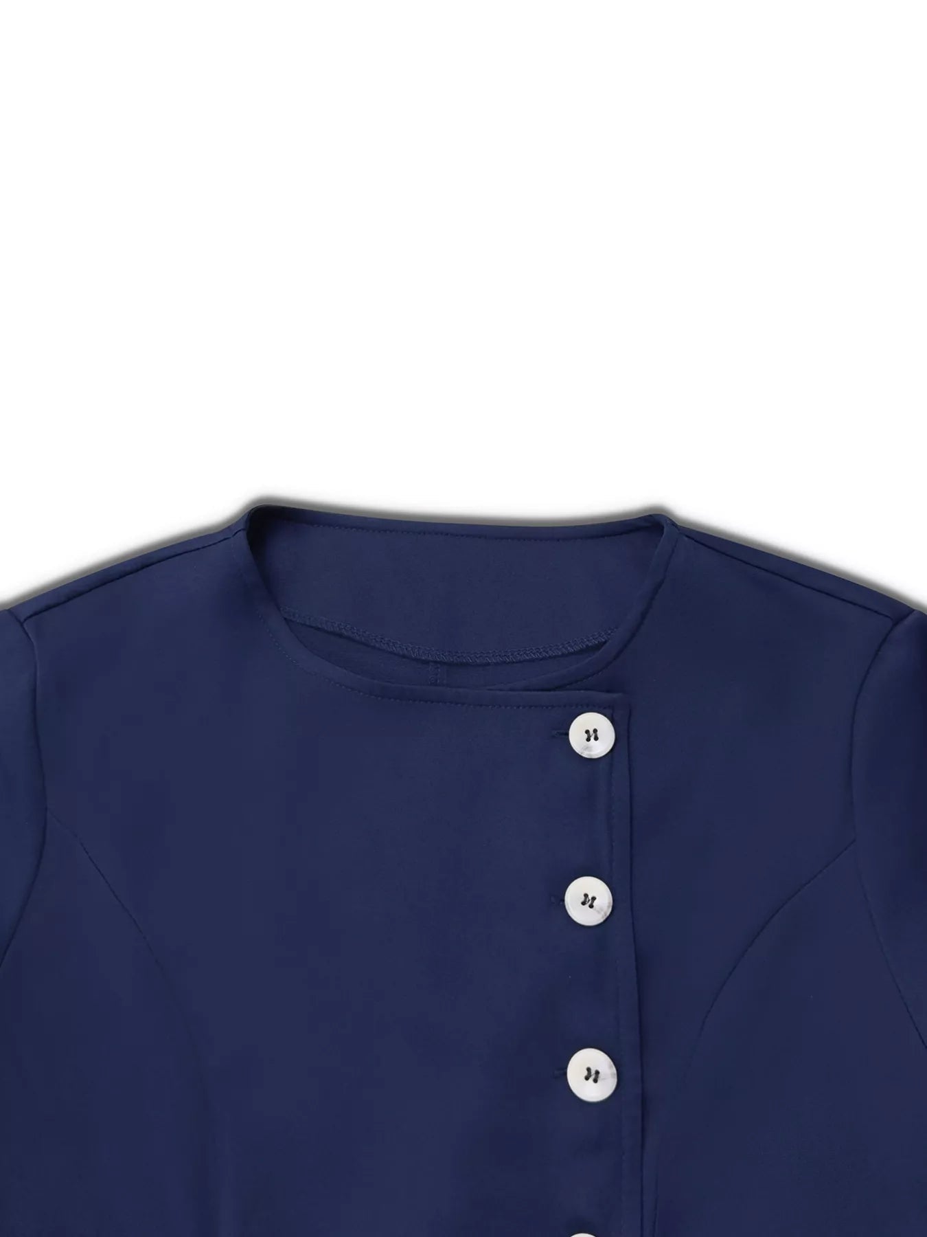 Button - Front A - Line Dress - MAD RUFFI