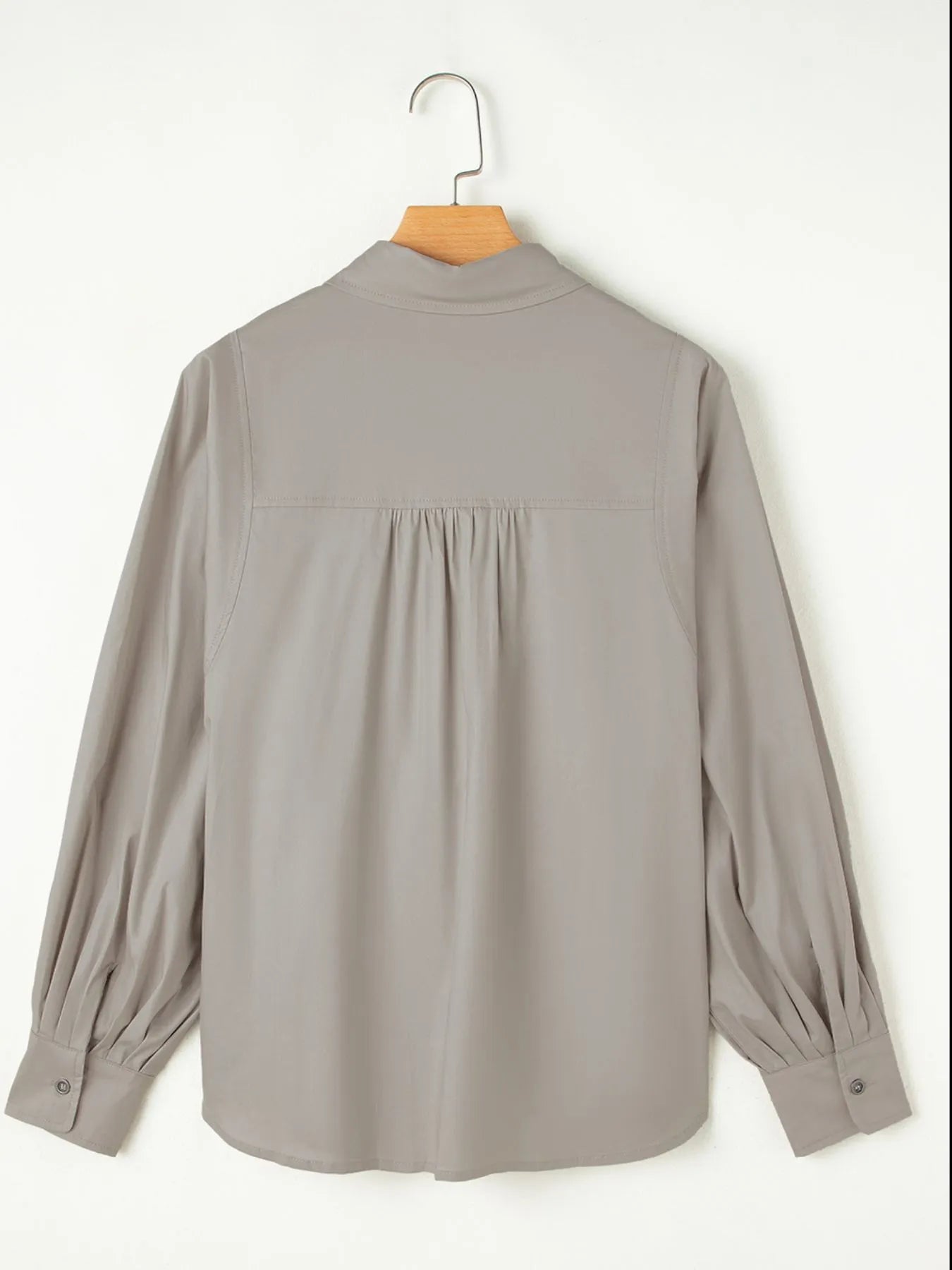 Button Up Lantern Sleeve Shirt - MAD RUFFI