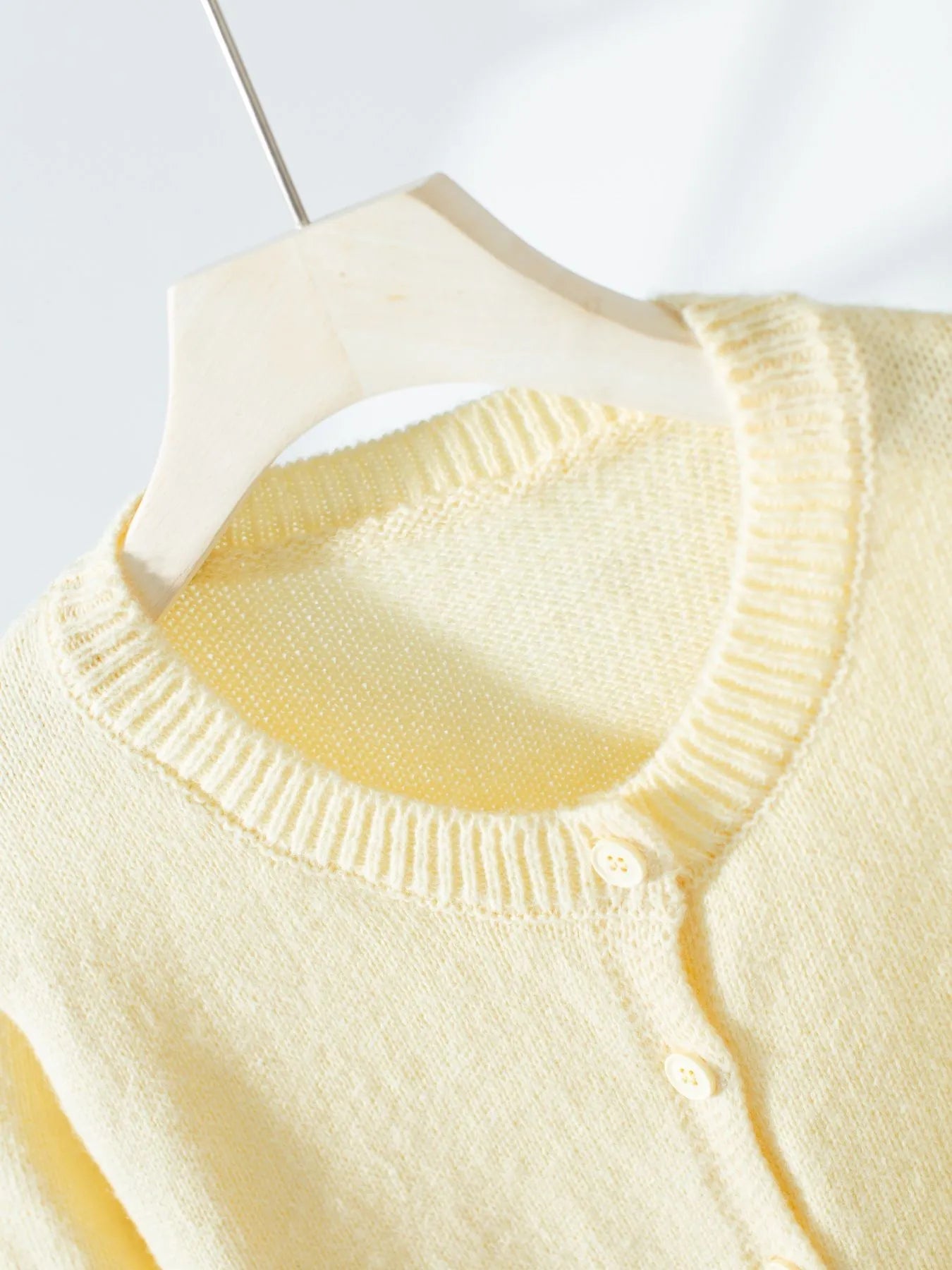 Button - Up Long Sleeve Knit Cardigan - MAD RUFFI