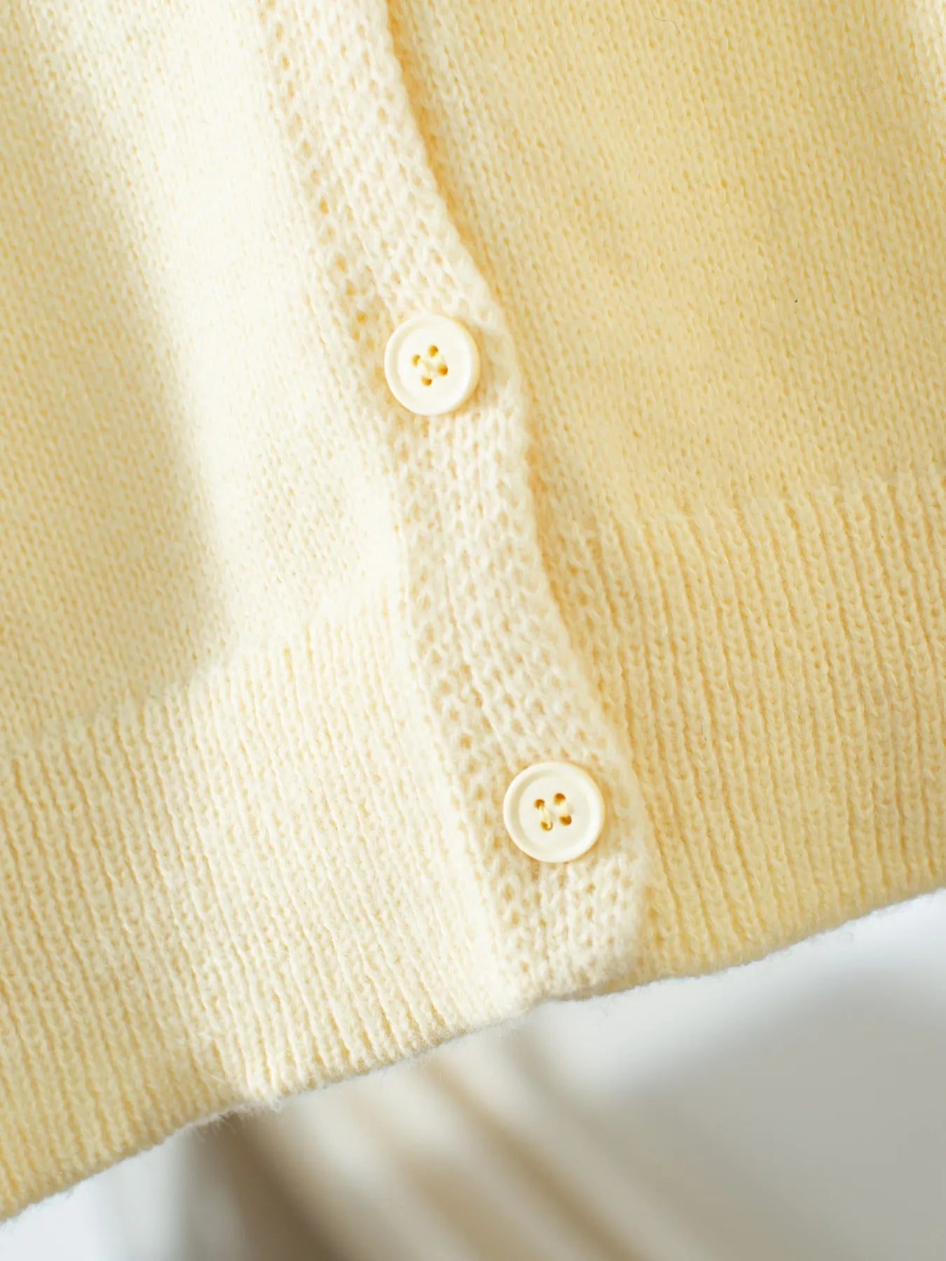 Button - Up Long Sleeve Knit Cardigan - MAD RUFFI