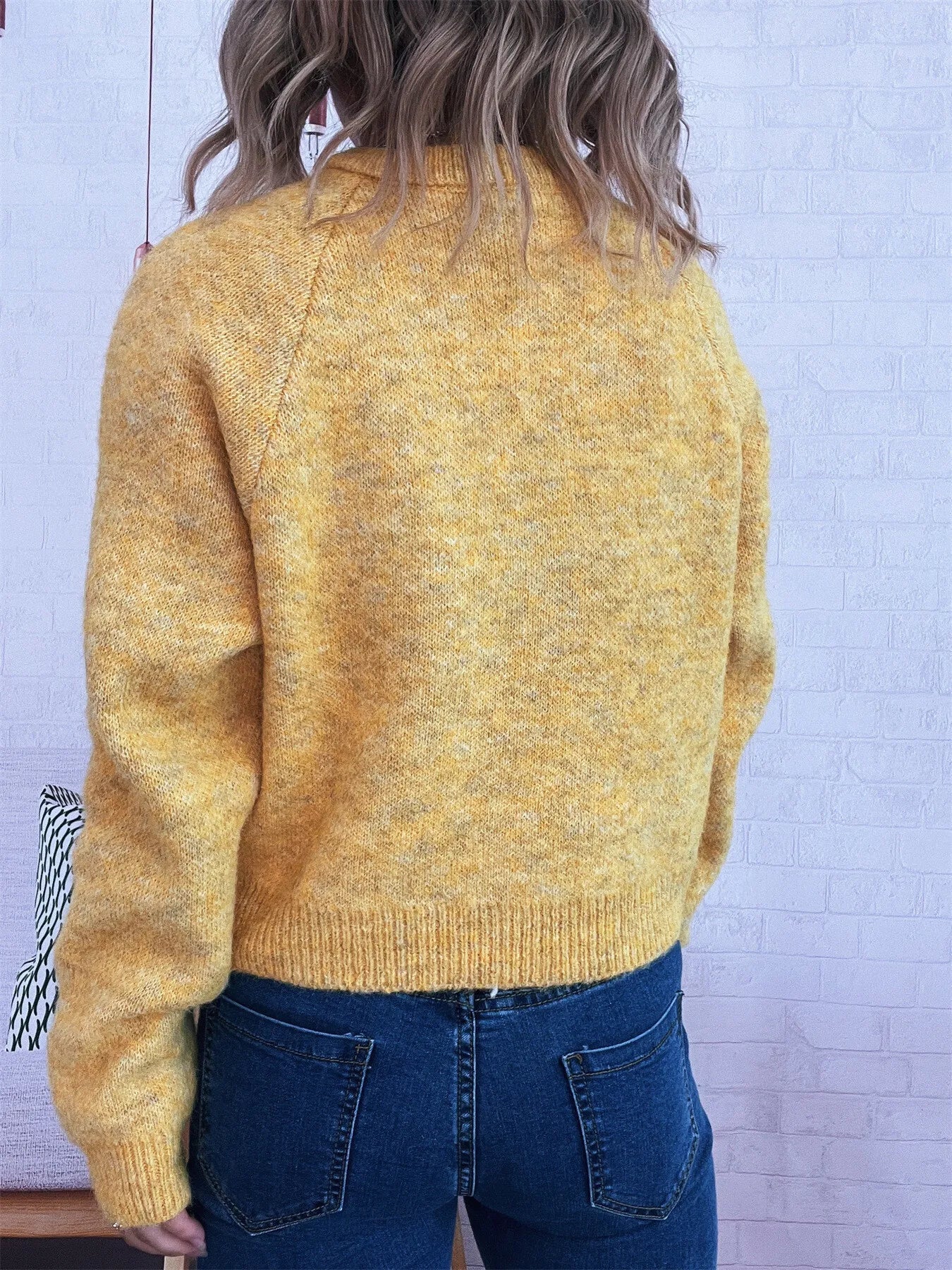 Button - Up Raglan Sleeve Cardigan - MAD RUFFI