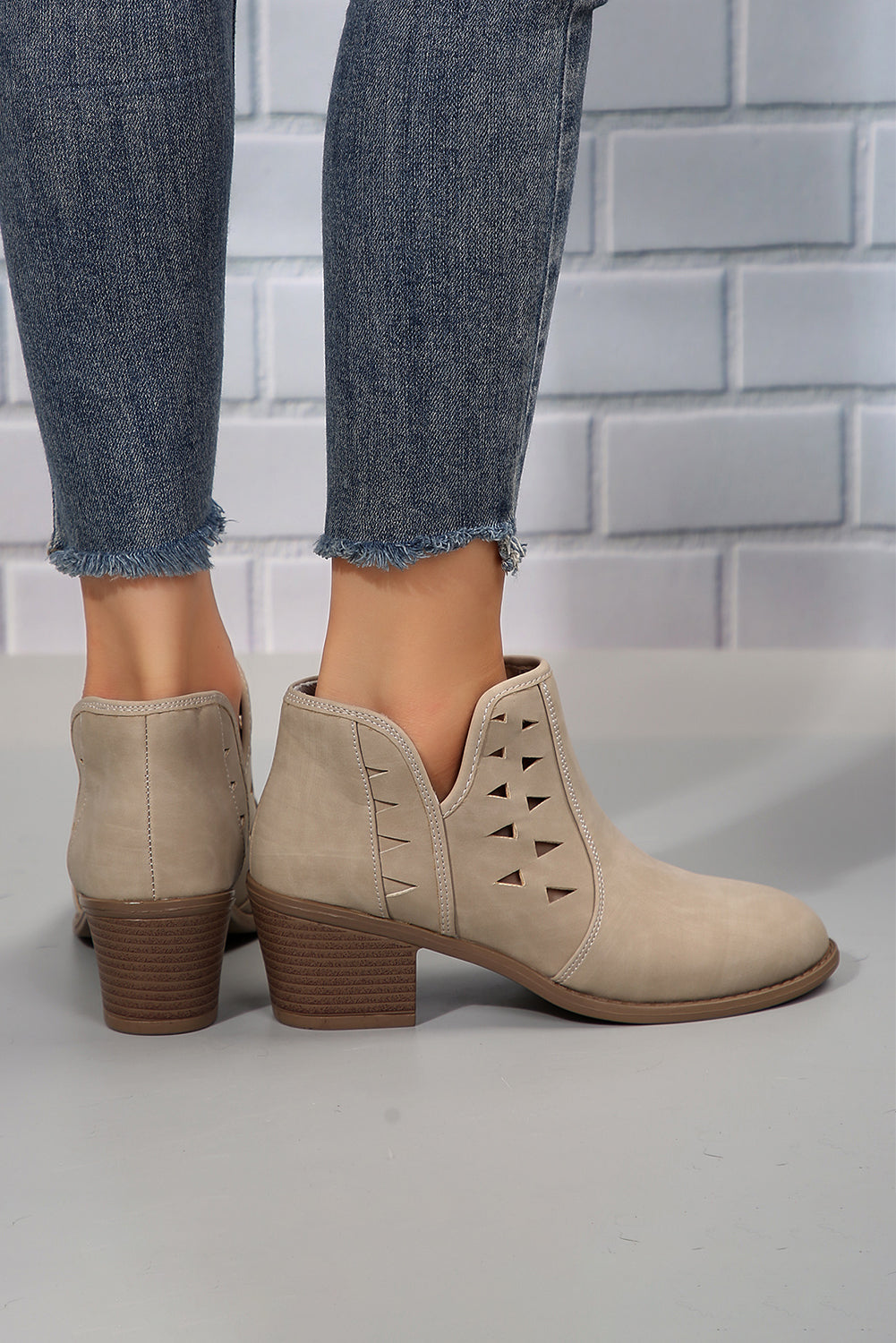 Parchment Cut Suede Boots Boots Ankle Phoure Pheelled