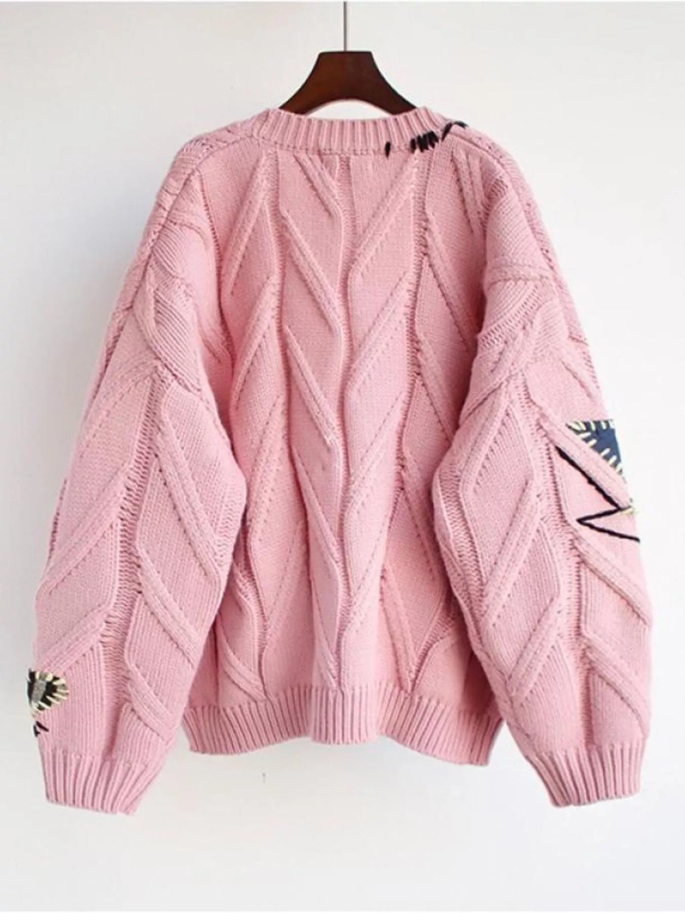 Cable Knit Button Up Cardigan - MAD RUFFI