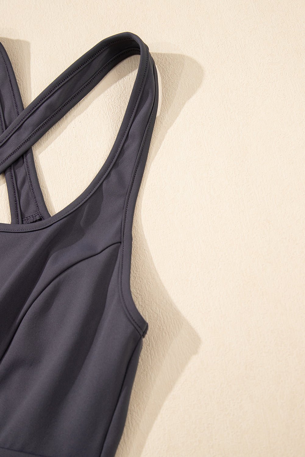 Carbon Grey Back Cross Strap Cut Out Jogger Jumpsuit - MAD RUFFI