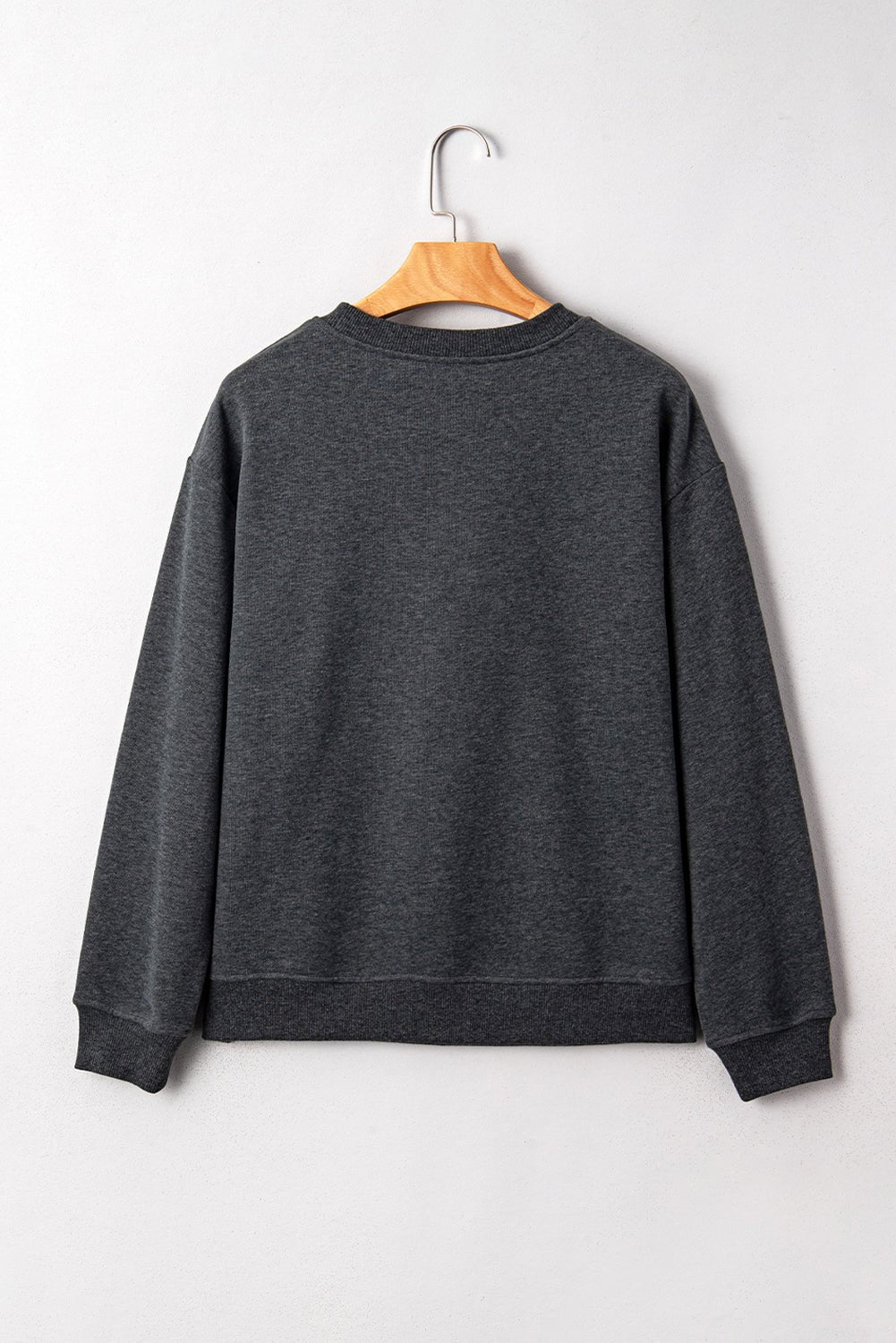 Carbon Grey Queen Card Drop Shoulder Graphic Sweatshirt - MAD RUFFI