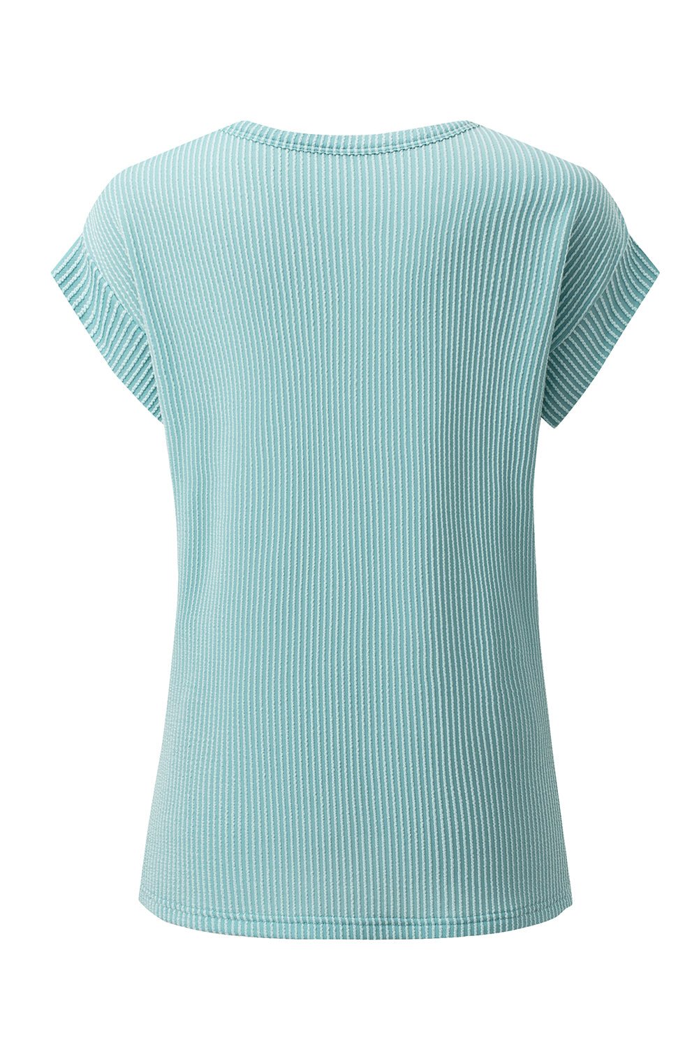 carbon grey twisted ribbed textured plain t shirt - MAD RUFFI