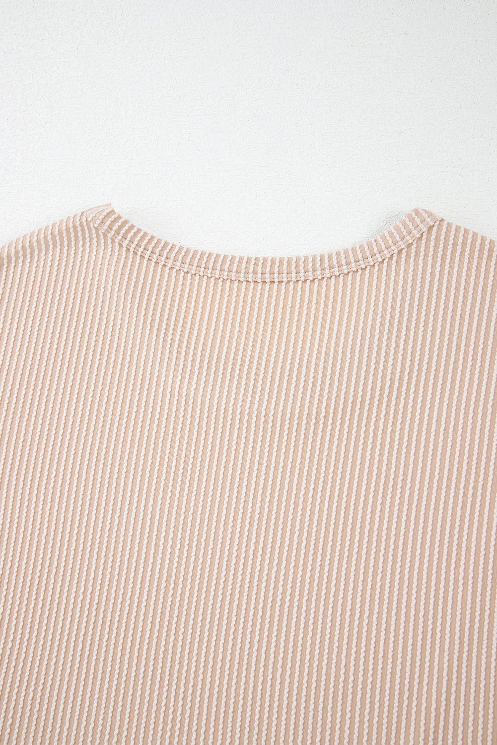 carbon grey twisted ribbed textured plain t shirt - MAD RUFFI