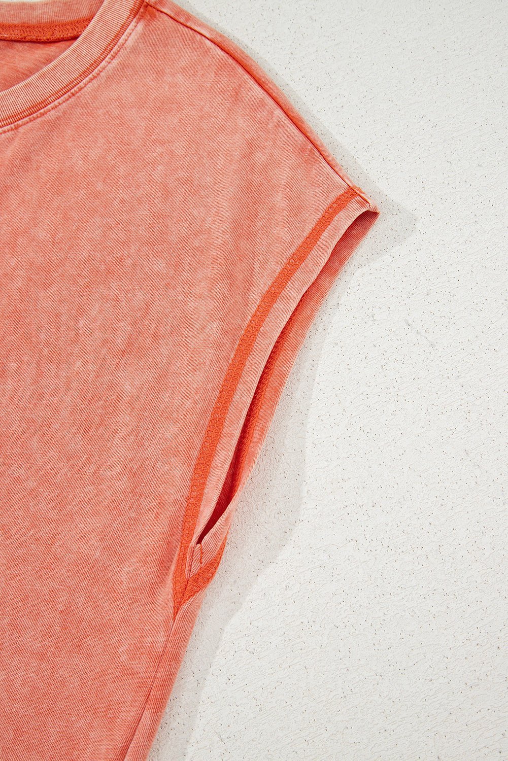 Carrot Mineral Wash Pocketed T-shirt Dress - MAD RUFFI