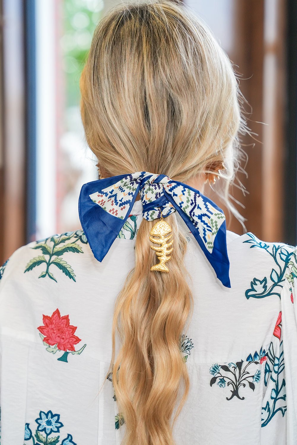 Carrot Vacation Starfish Pendant Floral Multifunction Scarf Necklace - MAD RUFFI