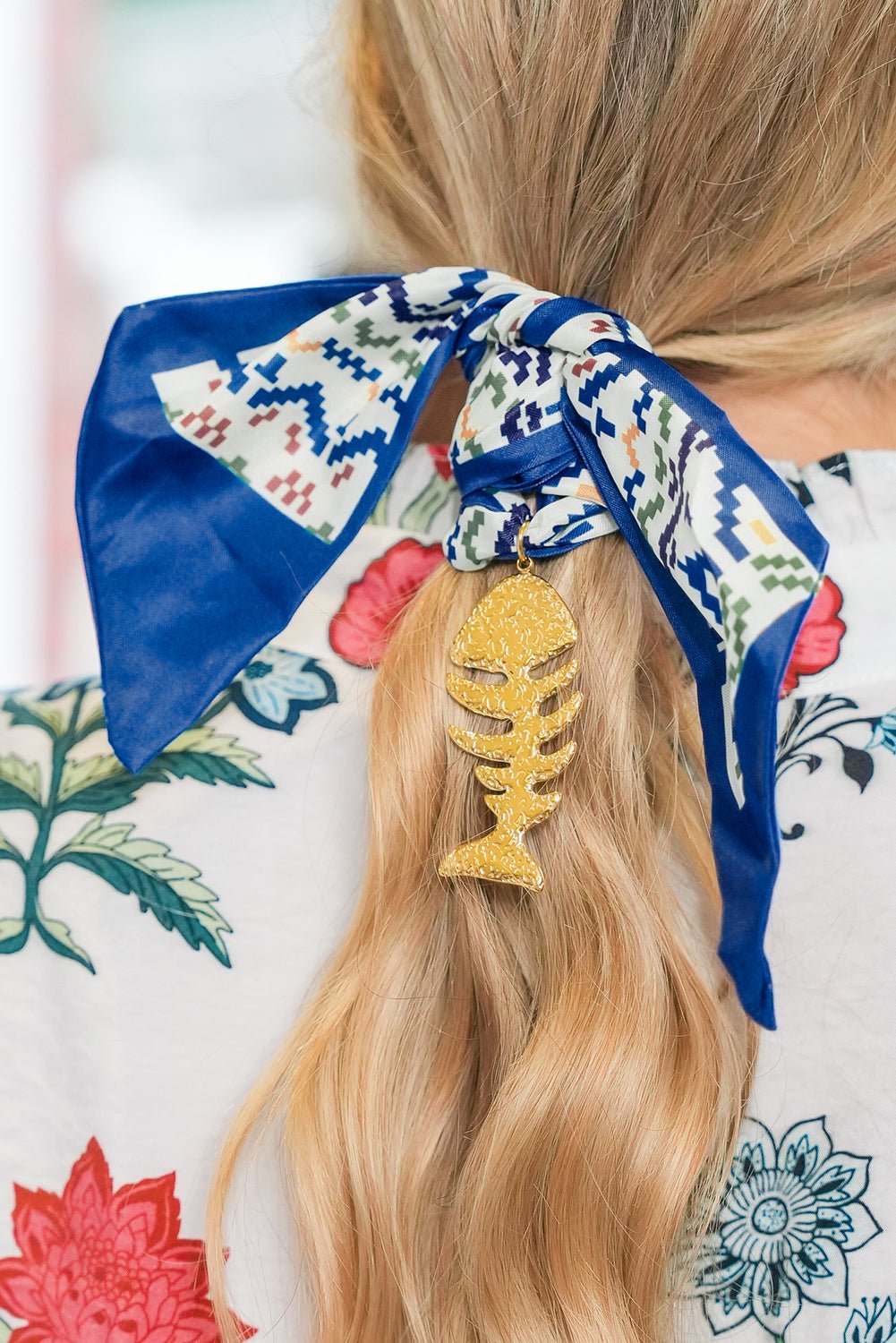 Carrot Vacation Starfish Pendant Floral Multifunction Scarf Necklace - MAD RUFFI