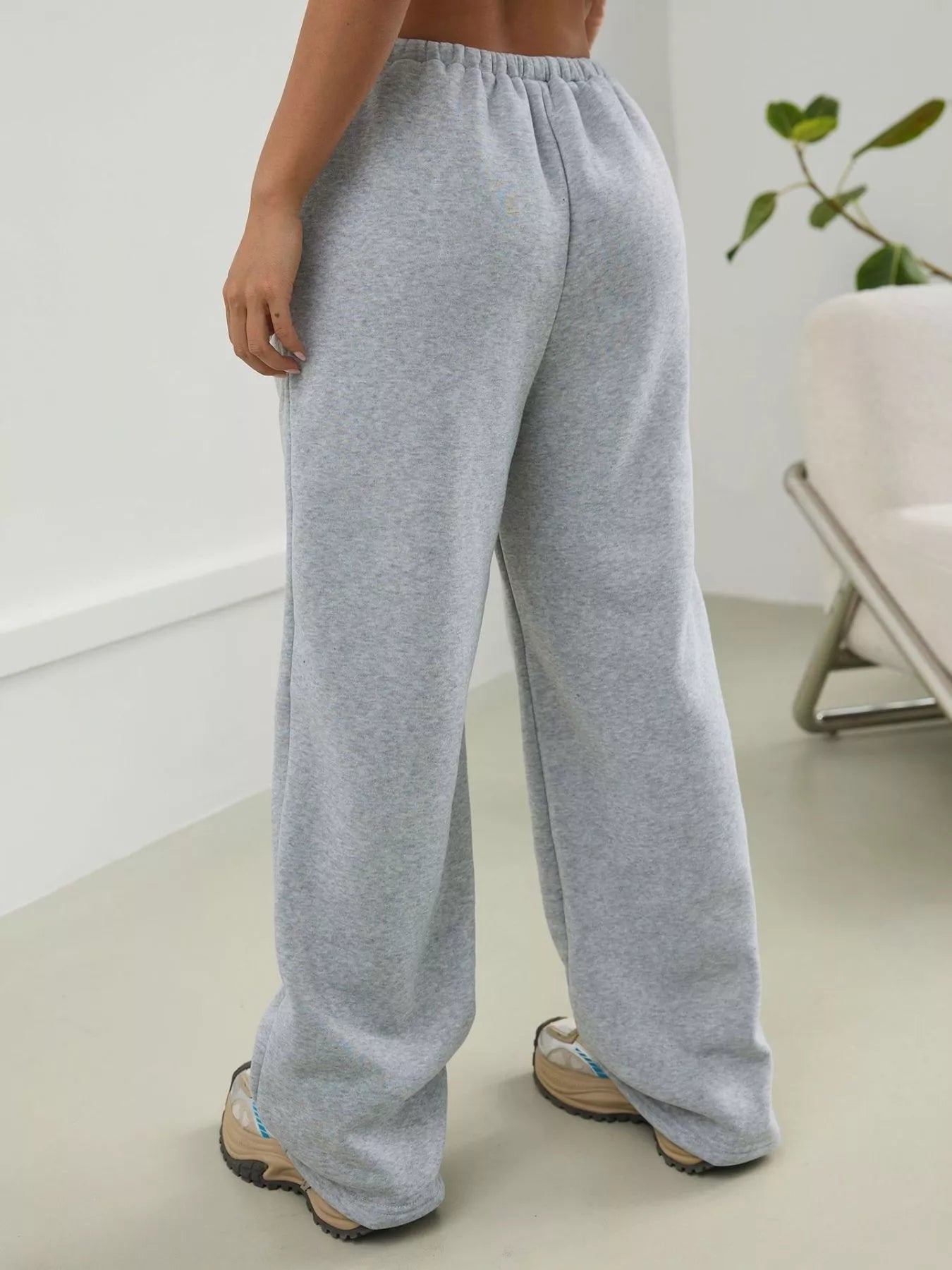 Casual Drawstring High Waist Wide Leg Sweatpants - MAD RUFFI