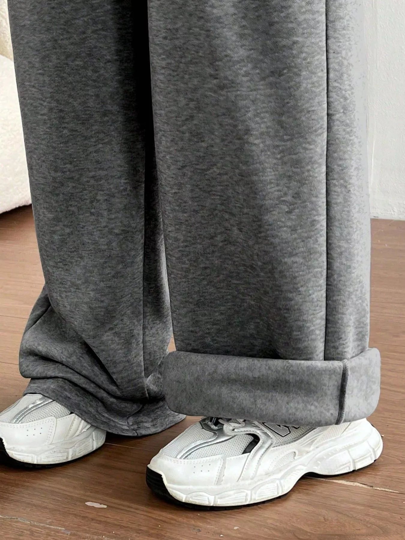 Casual Drawstring High Waist Wide Leg Sweatpants - MAD RUFFI