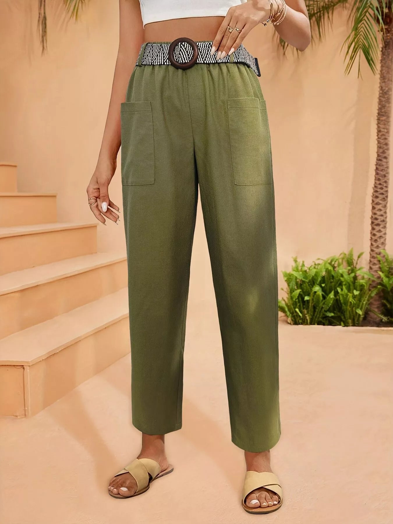 Casual Wide Leg Pants - MAD RUFFI