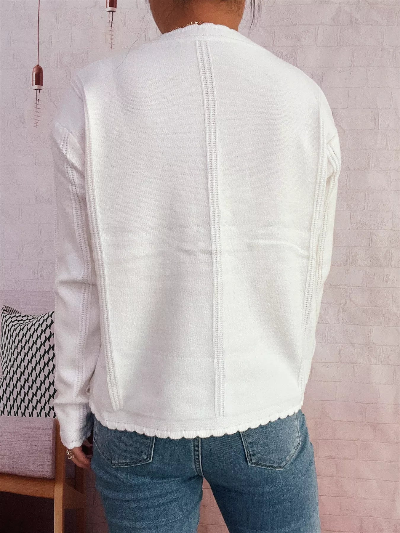 Cherry Embroidered Button Up Cardigan - MAD RUFFI