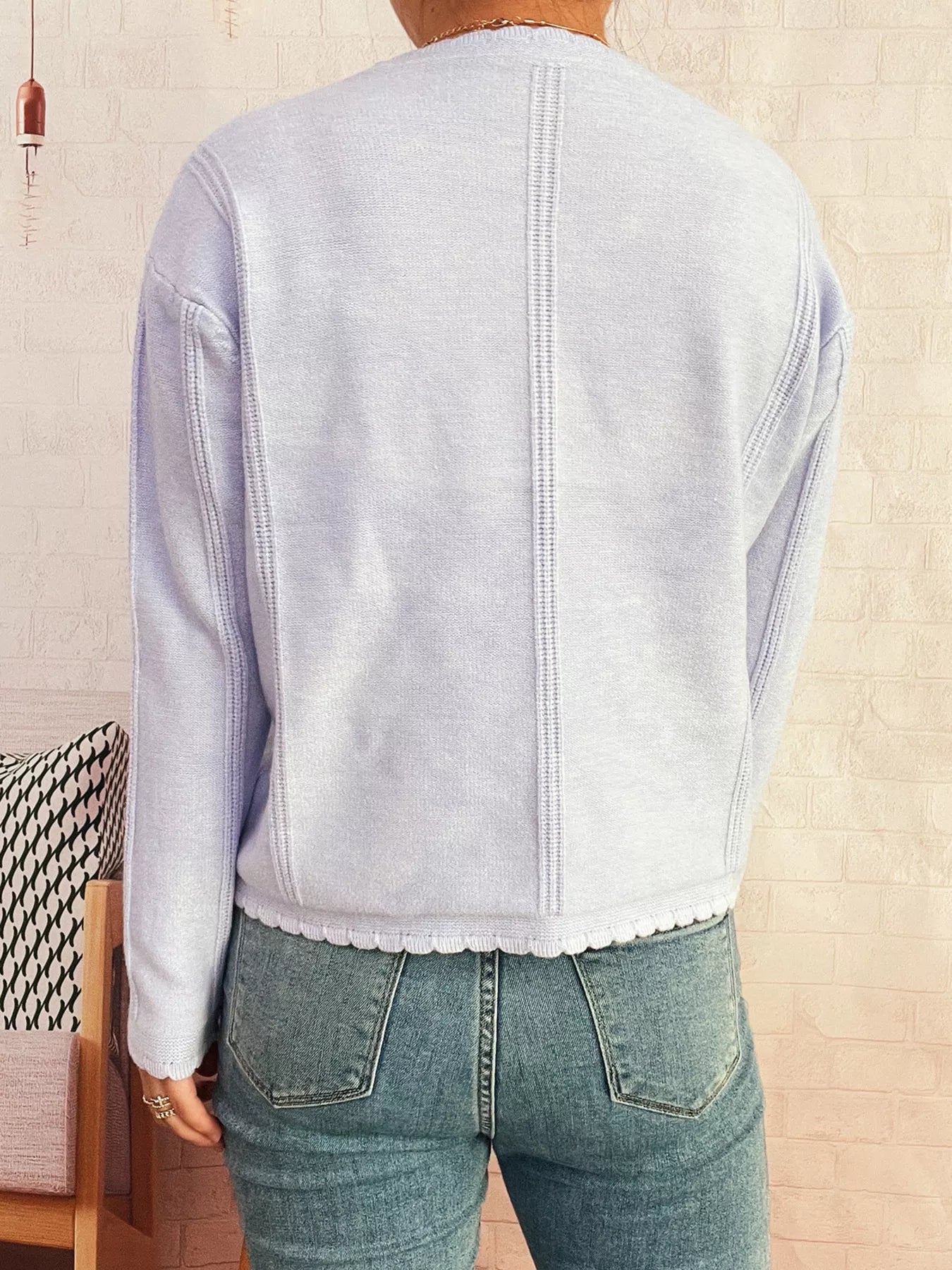 Cherry Embroidered Button Up Cardigan - MAD RUFFI