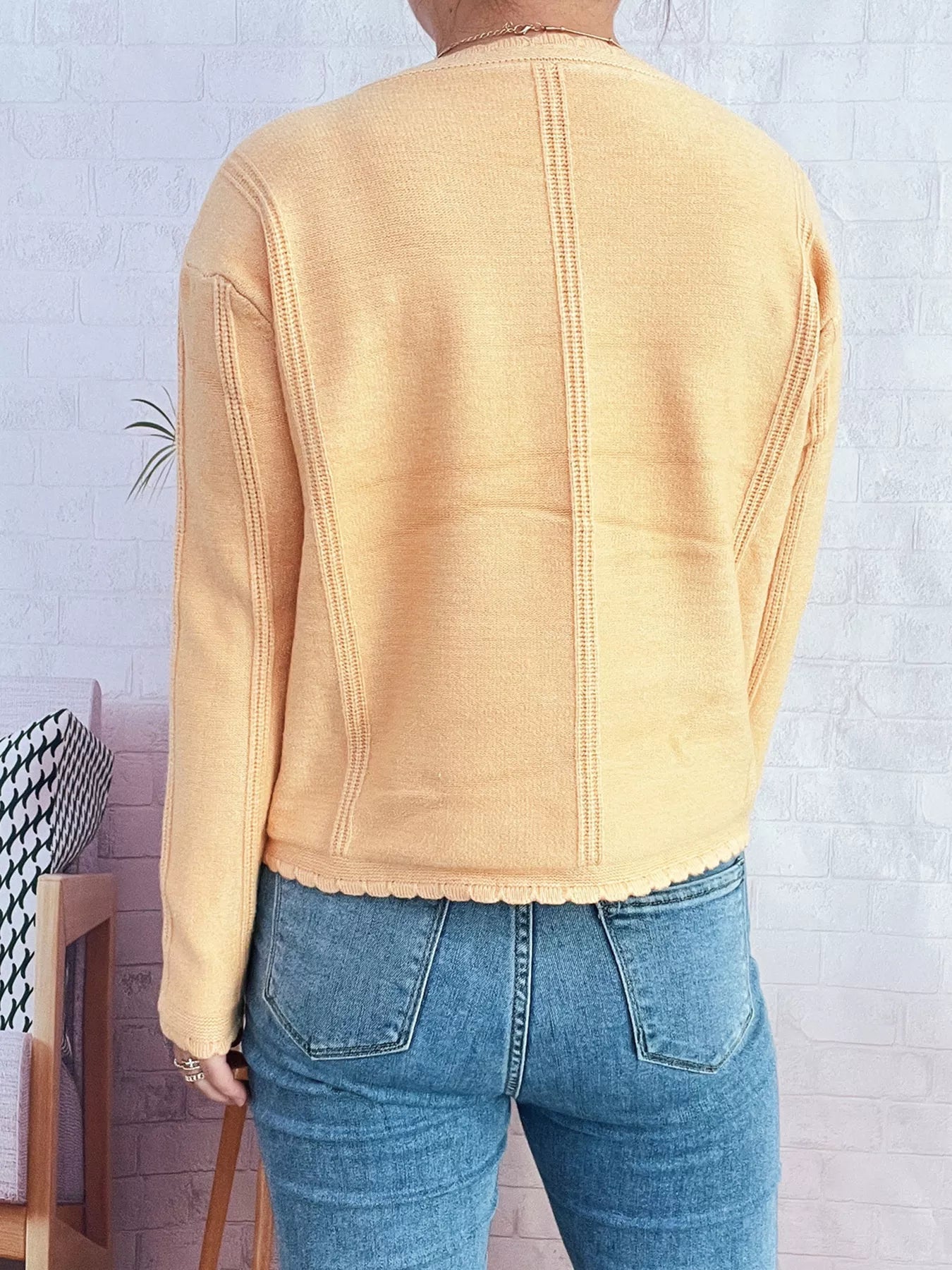 Cherry Embroidered Button Up Cardigan - MAD RUFFI