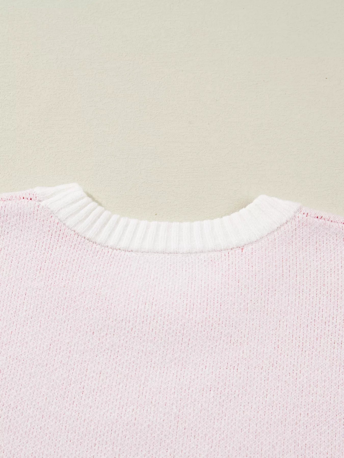 Cherry Pattern Drop Shoulder Sweater - MAD RUFFI