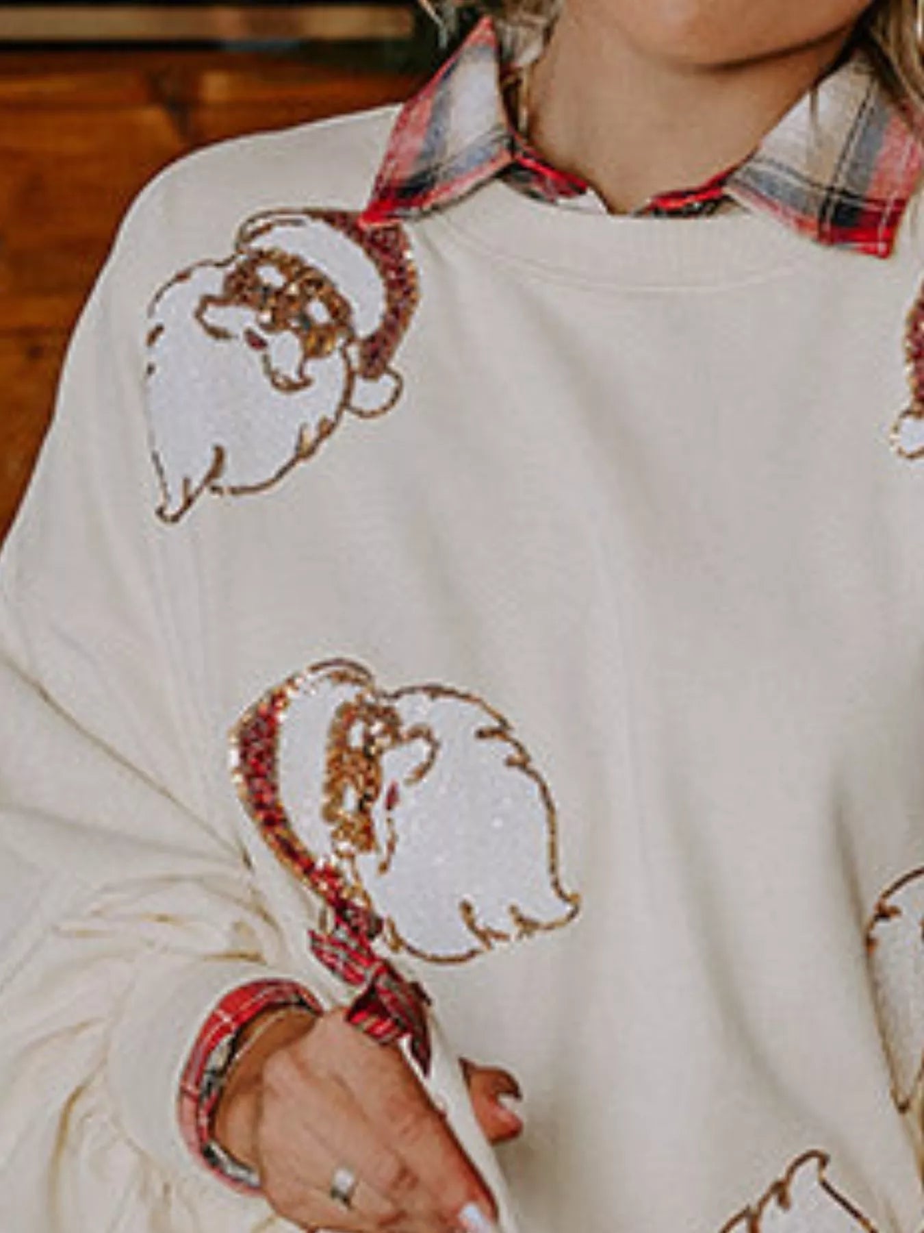 Christmas Santa Long Sleeve Sweatshirt - MAD RUFFI
