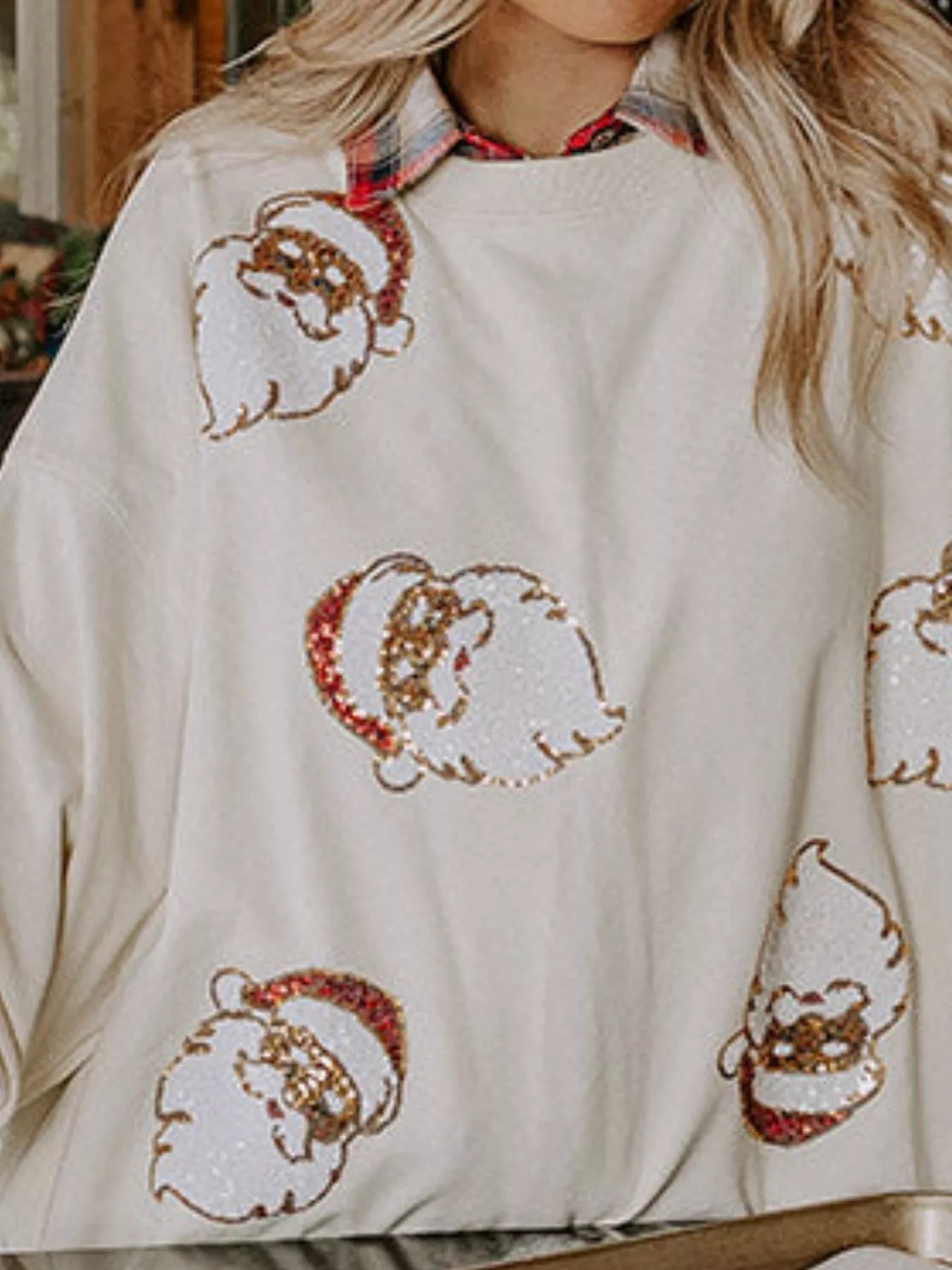 Christmas Santa Long Sleeve Sweatshirt - MAD RUFFI