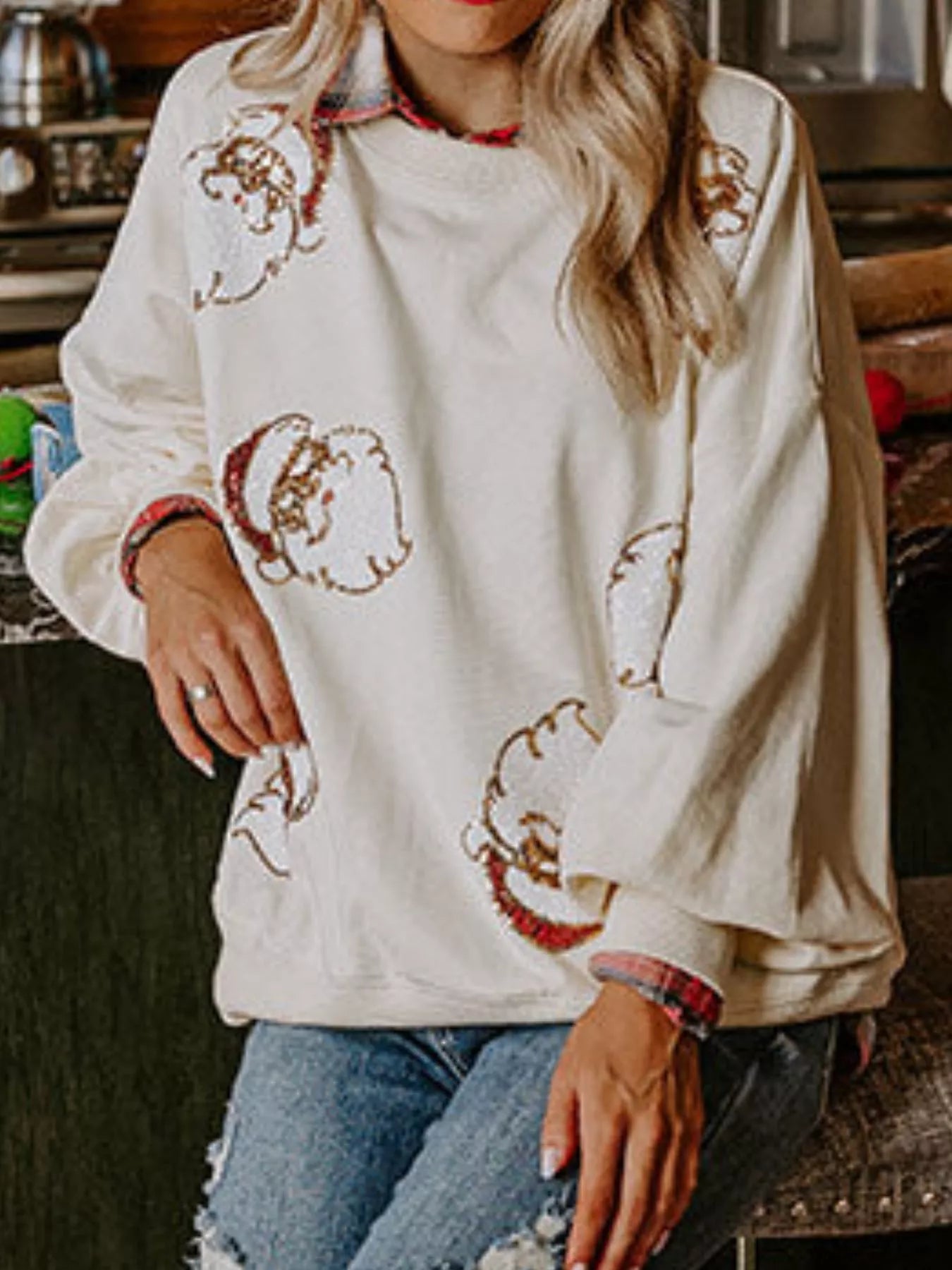 Christmas Santa Long Sleeve Sweatshirt - MAD RUFFI
