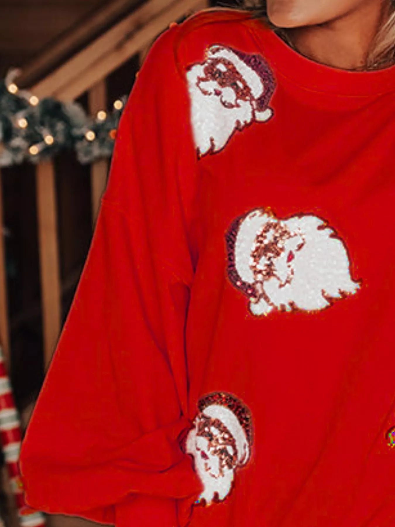 Christmas Santa Long Sleeve Sweatshirt - MAD RUFFI