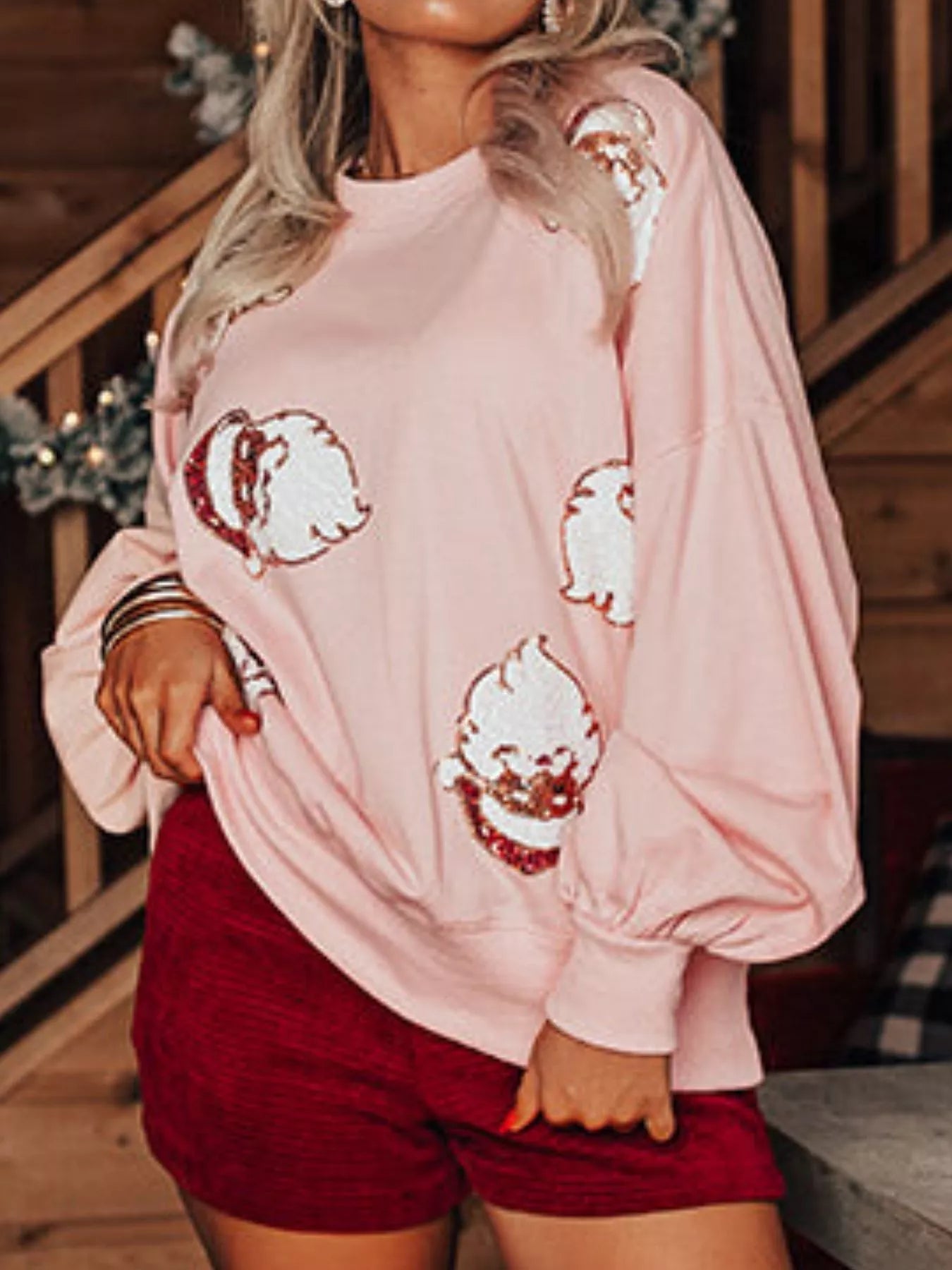 Christmas Santa Long Sleeve Sweatshirt - MAD RUFFI