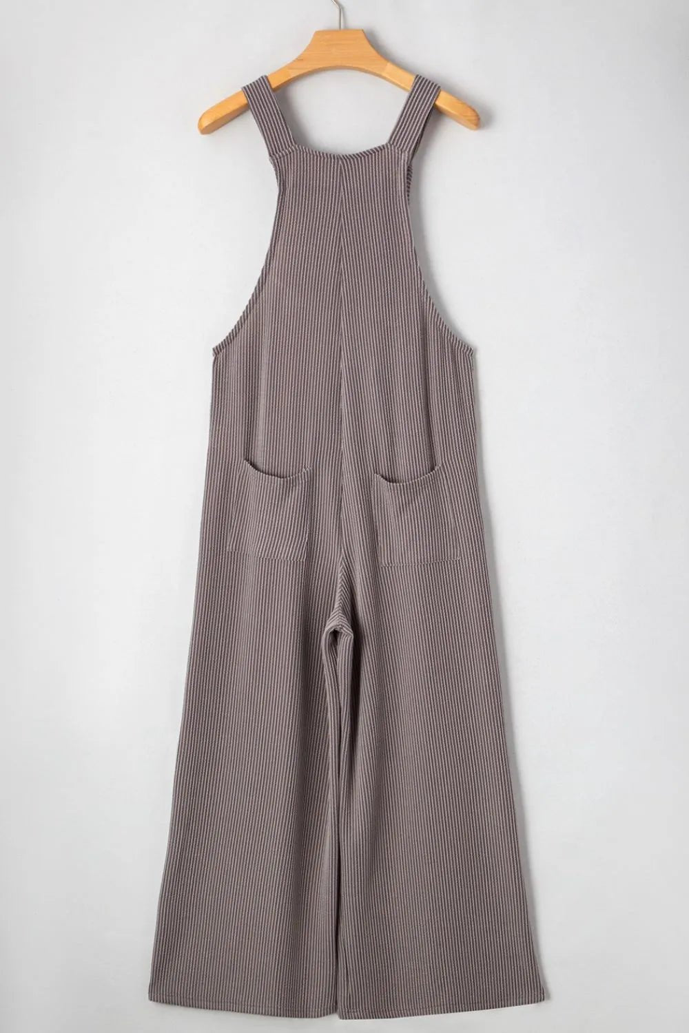 Corded Adjustable Straps Wide Leg Loose Overalls - MAD RUFFI