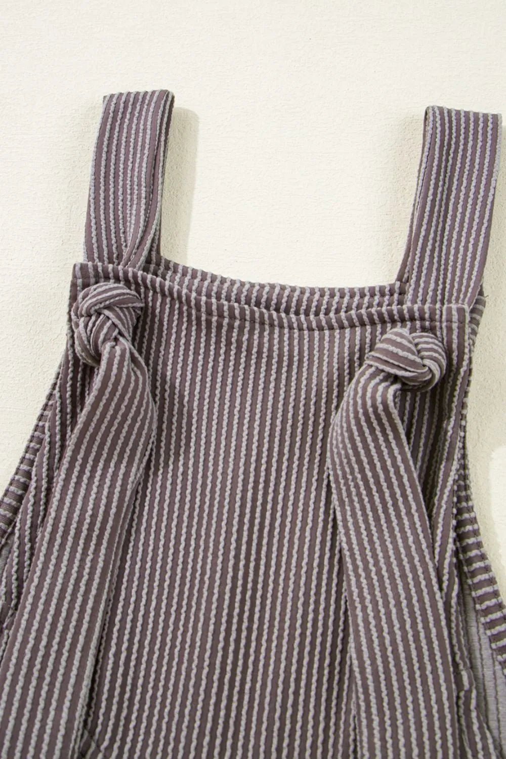 Corded Adjustable Straps Wide Leg Loose Overalls - MAD RUFFI