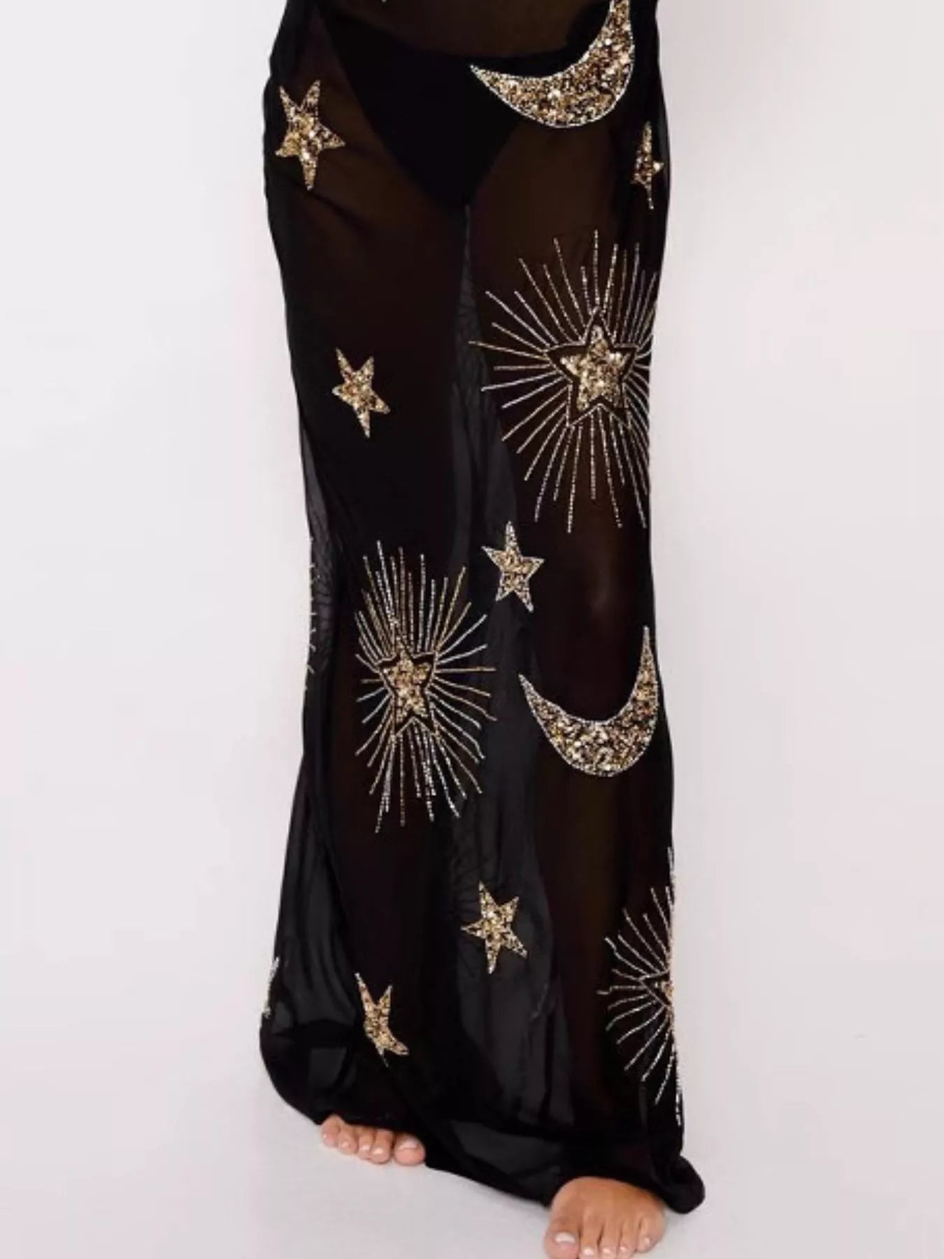 Cowl Neck Maxi Cami Dress - MAD RUFFI