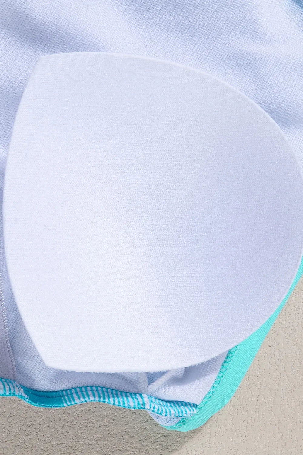 Crisscross Round Neck Two - Piece Swim Set - MAD RUFFI