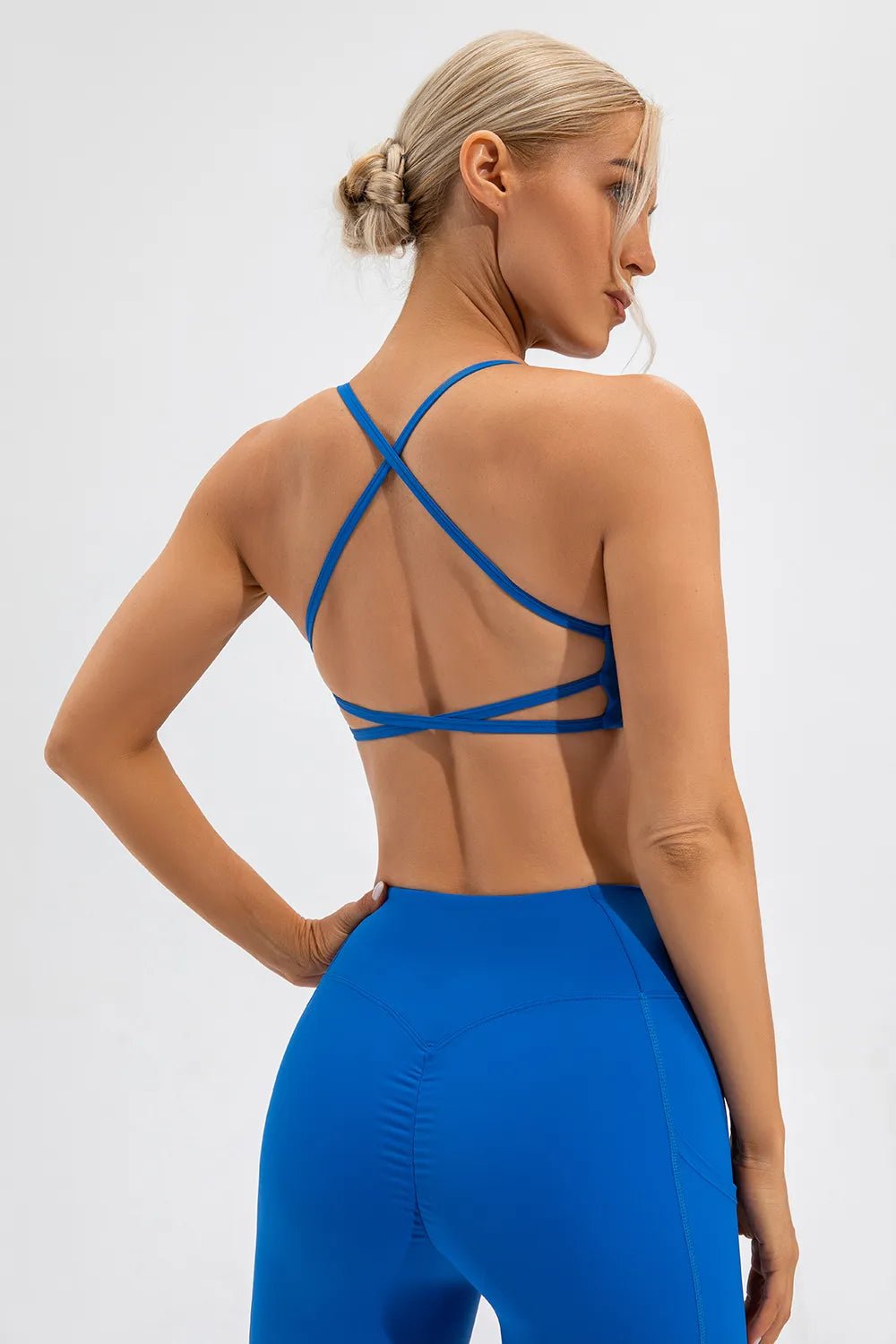 Crisscross Spaghetti Strap Active Cami - MAD RUFFI