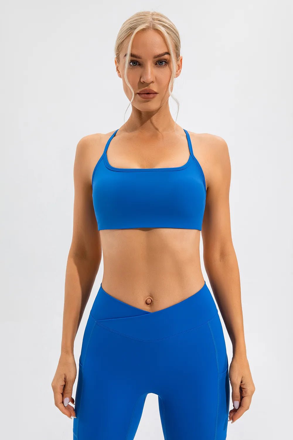Crisscross Spaghetti Strap Active Cami - MAD RUFFI
