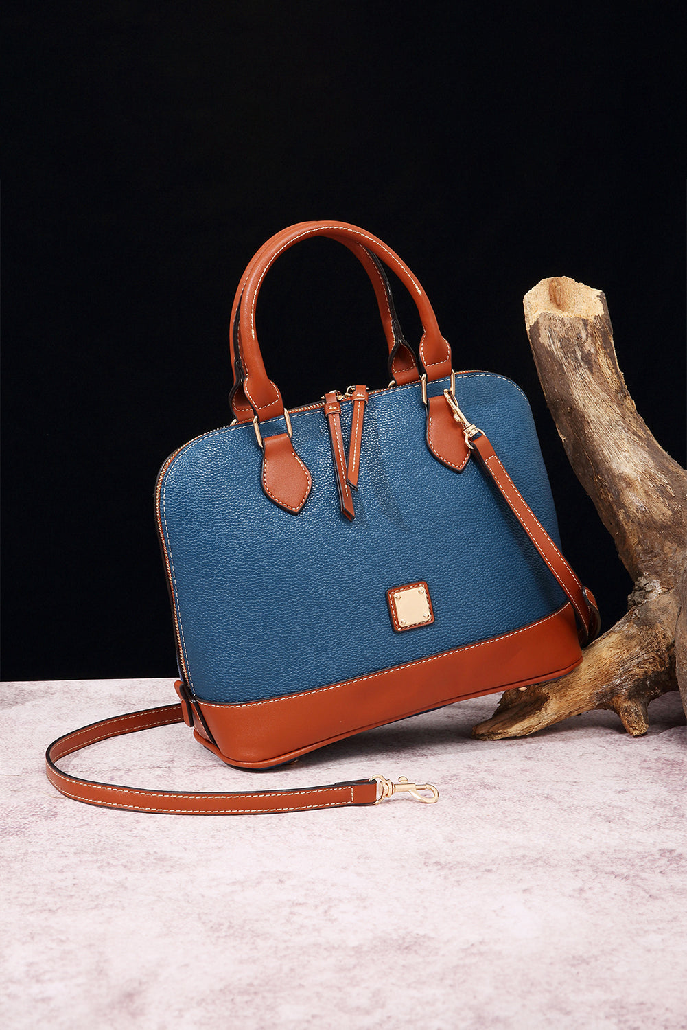 Bolso de cuero PU azul de ashleigh ashleigh