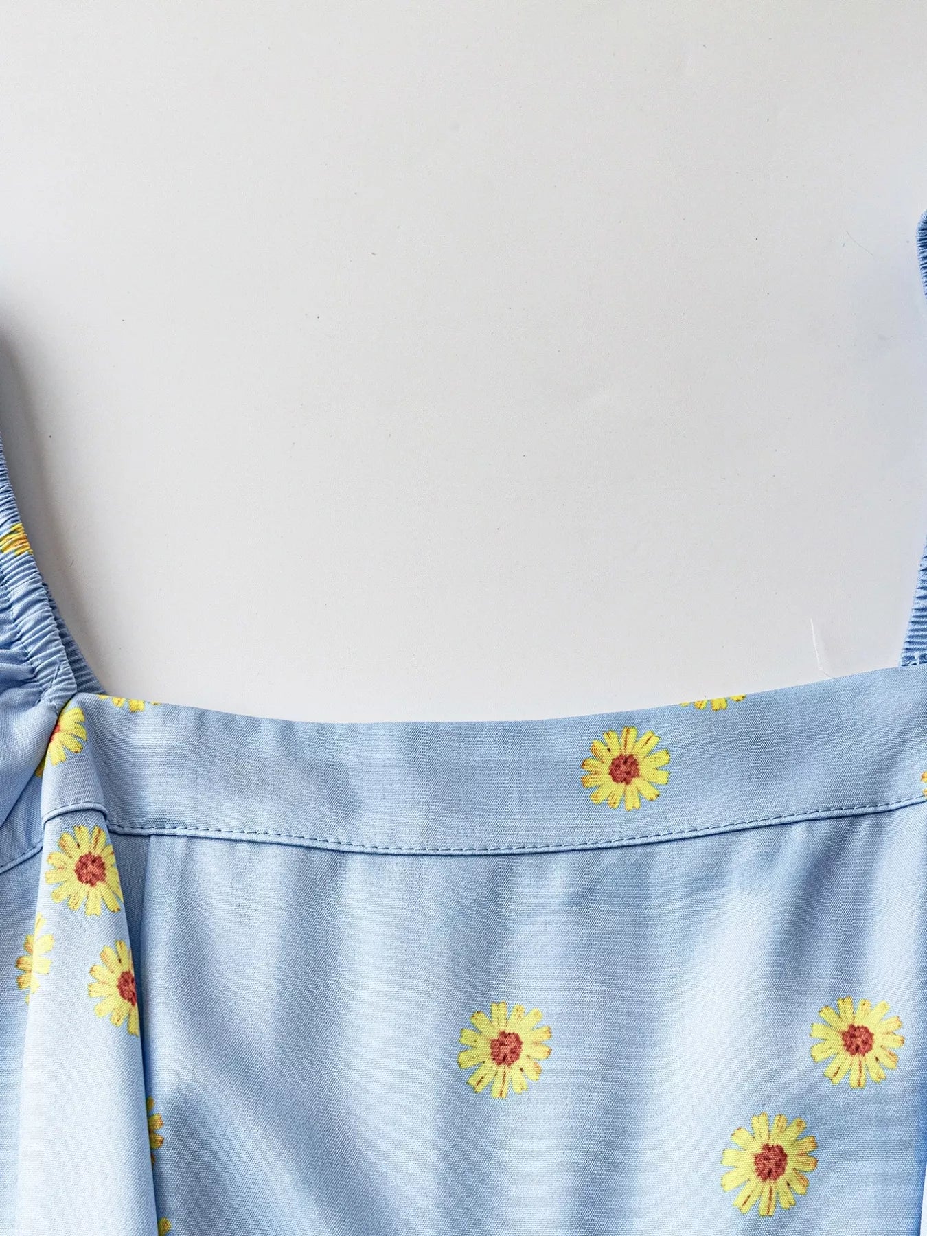 Daisy Print Puff Sleeve Tiered Maxi Dress - MAD RUFFI