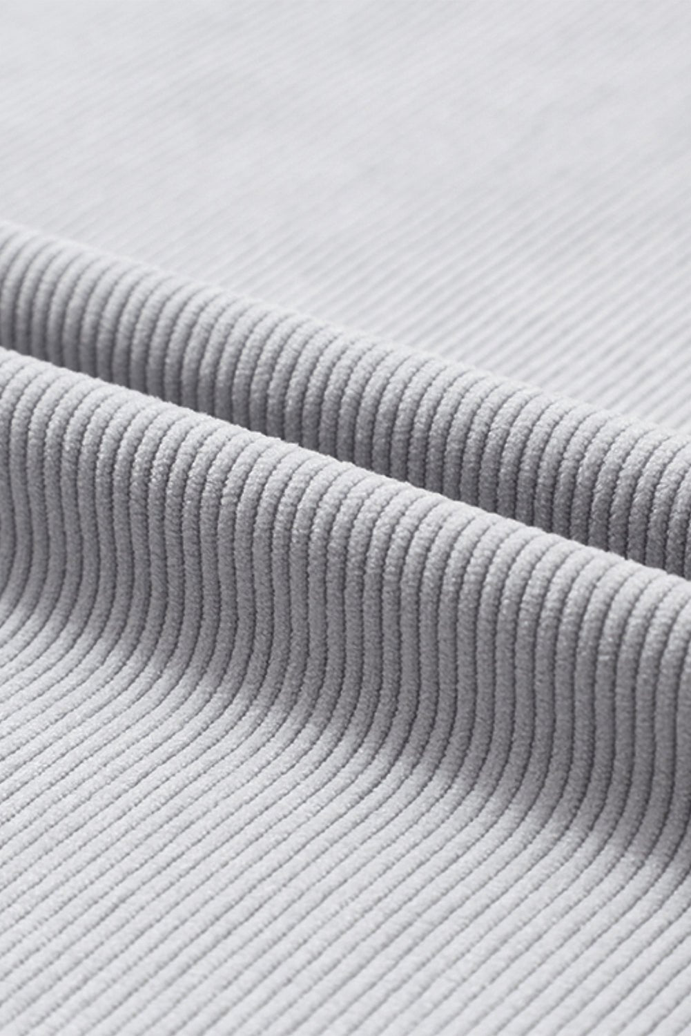 Dark Grey Drop Sleeve Rib Knit Oversized Sweatshirt - MAD RUFFI