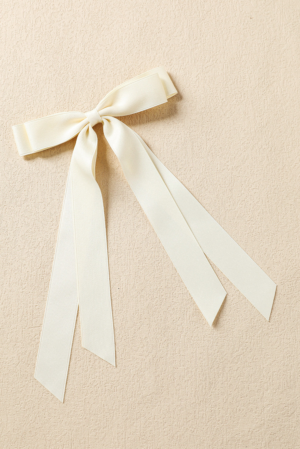 White Elegant Double Bow Hair Clip