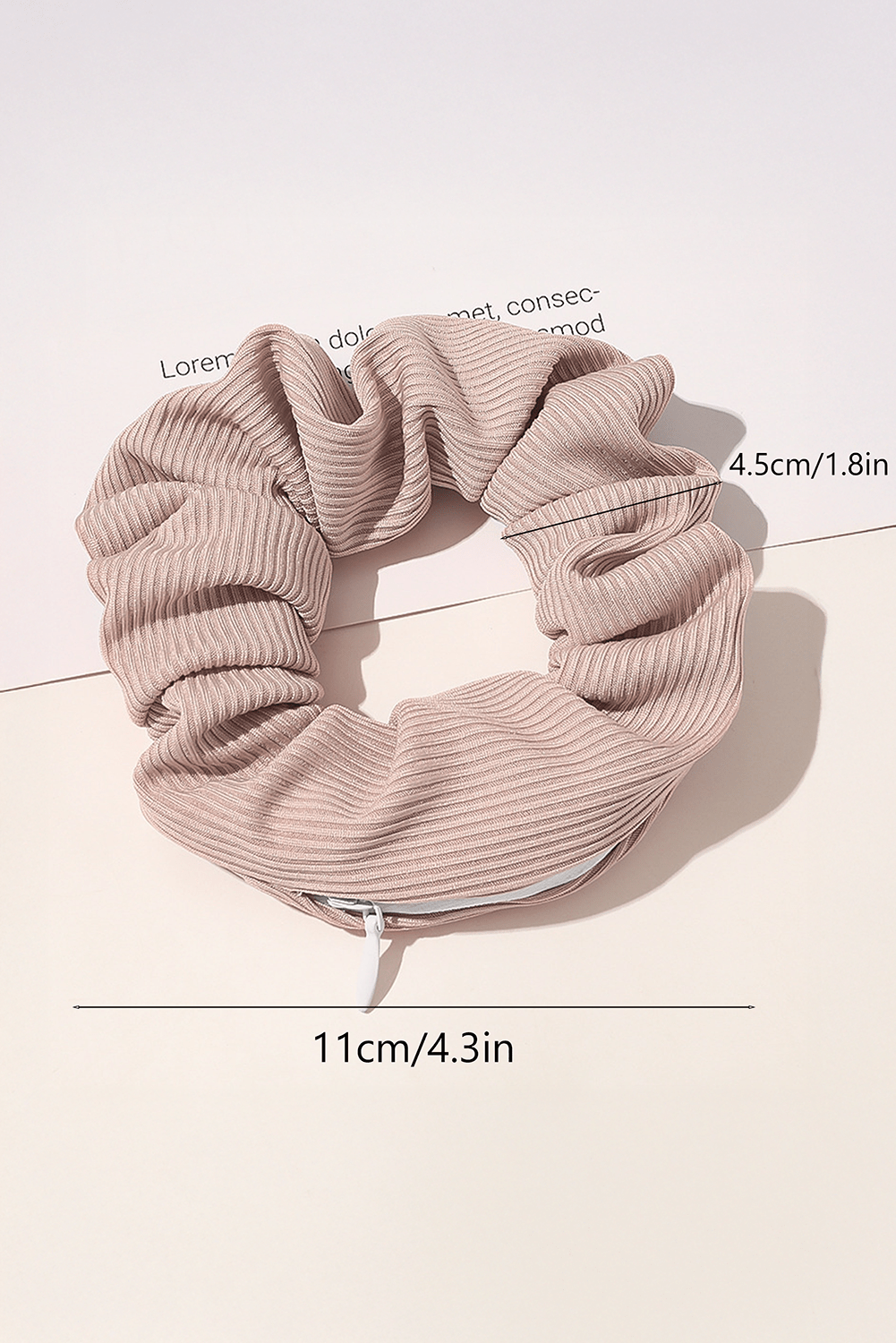 Delicacy Pocket Scrunchie With Hidden Zipper - MAD RUFFI
