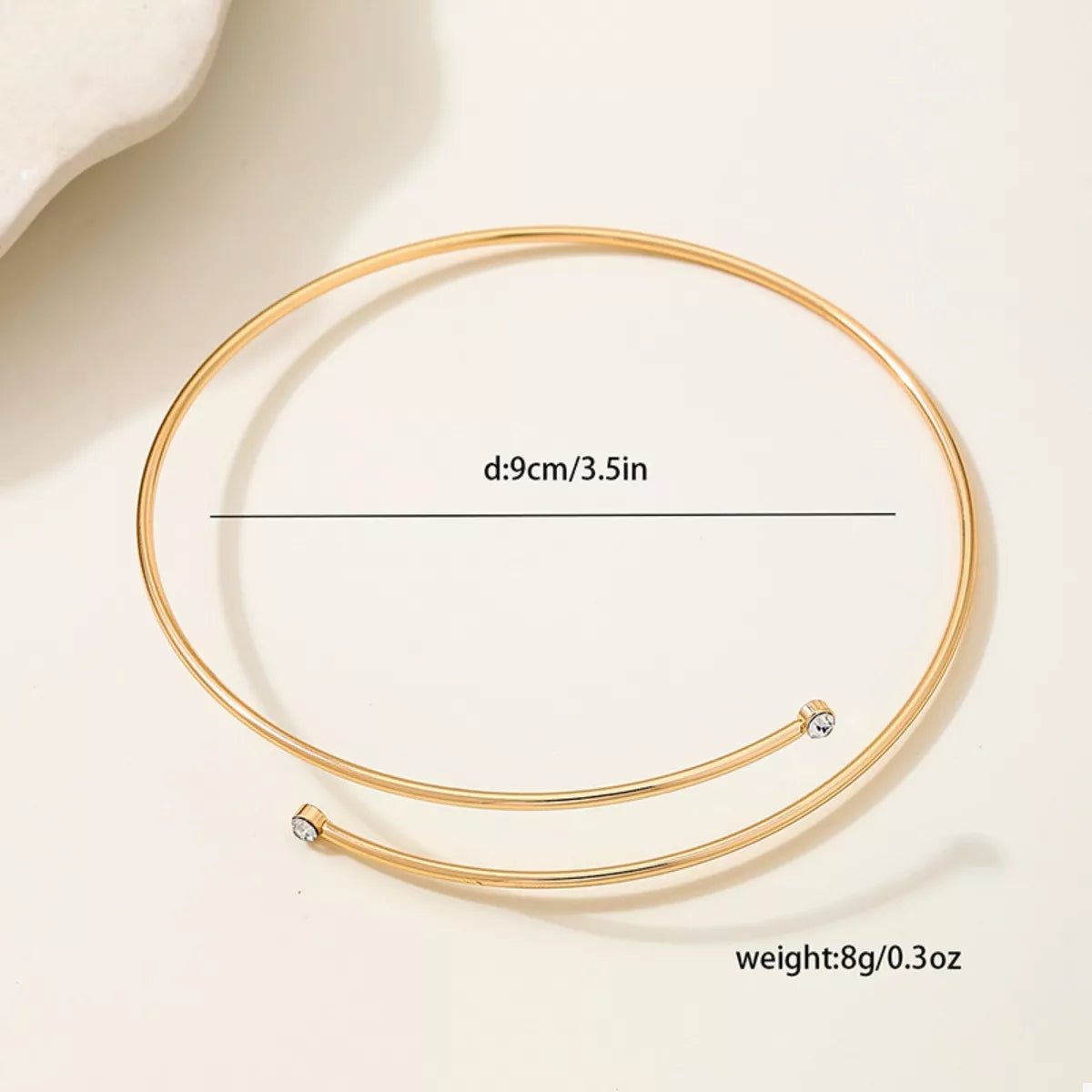 Delicate Gold Wire Upper Arm Bracelet - MAD RUFFI