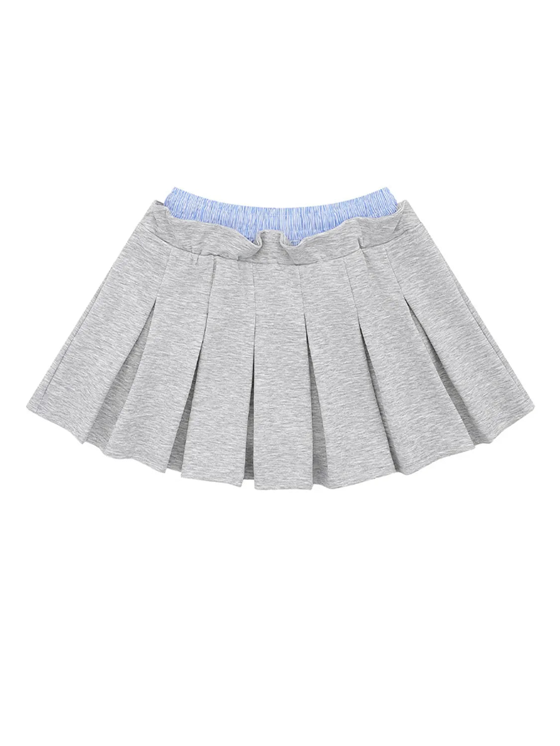 Drawstring Pleated Mini Skirt - MAD RUFFI