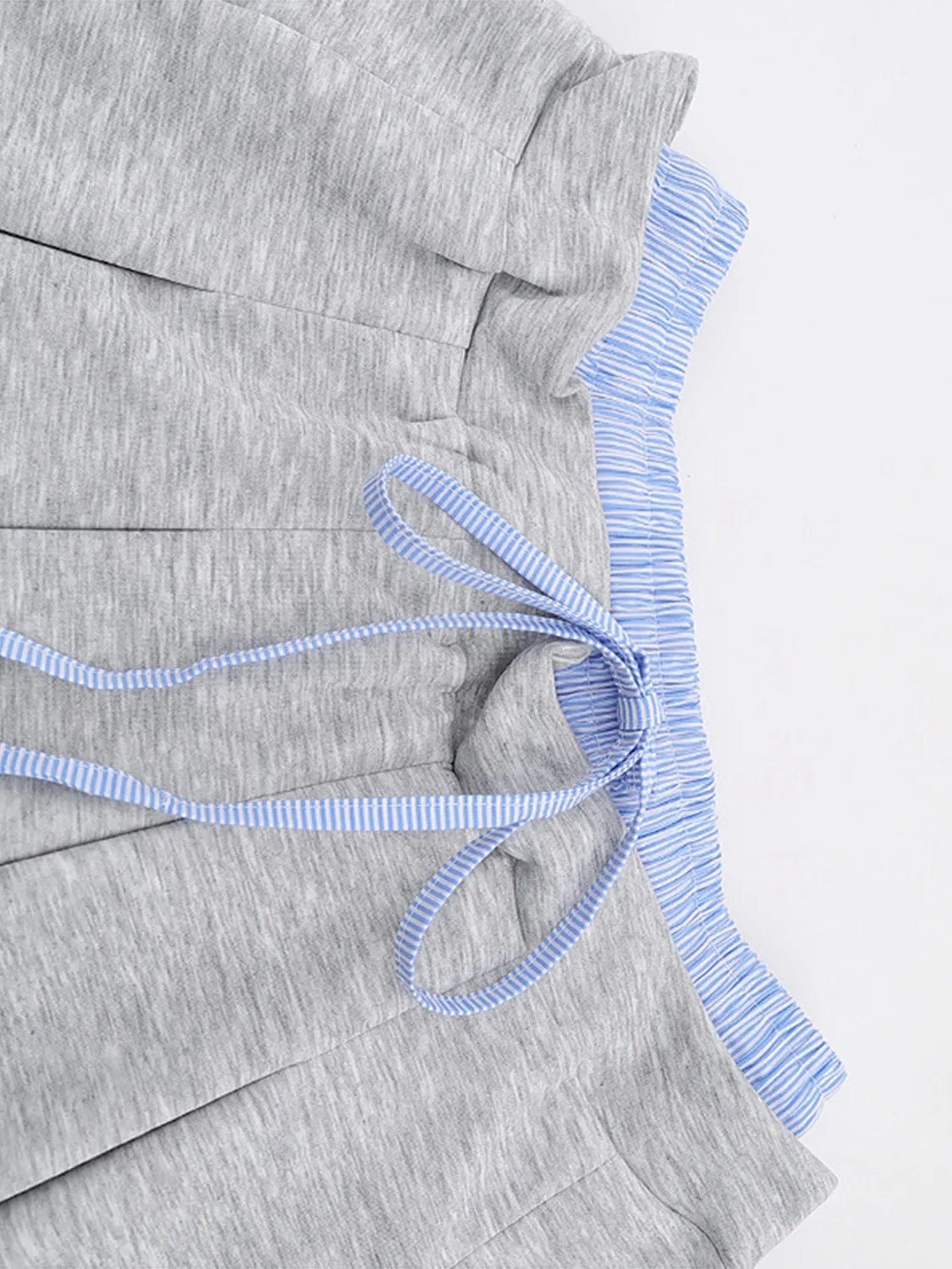 Drawstring Pleated Mini Skirt - MAD RUFFI