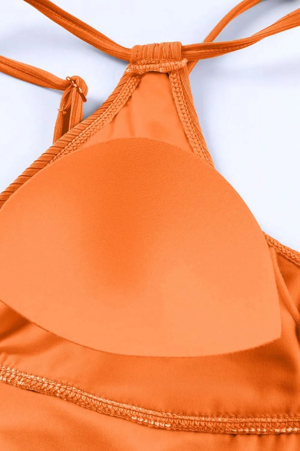 Drawstring Plunge One - Piece Swimwear - MAD RUFFI