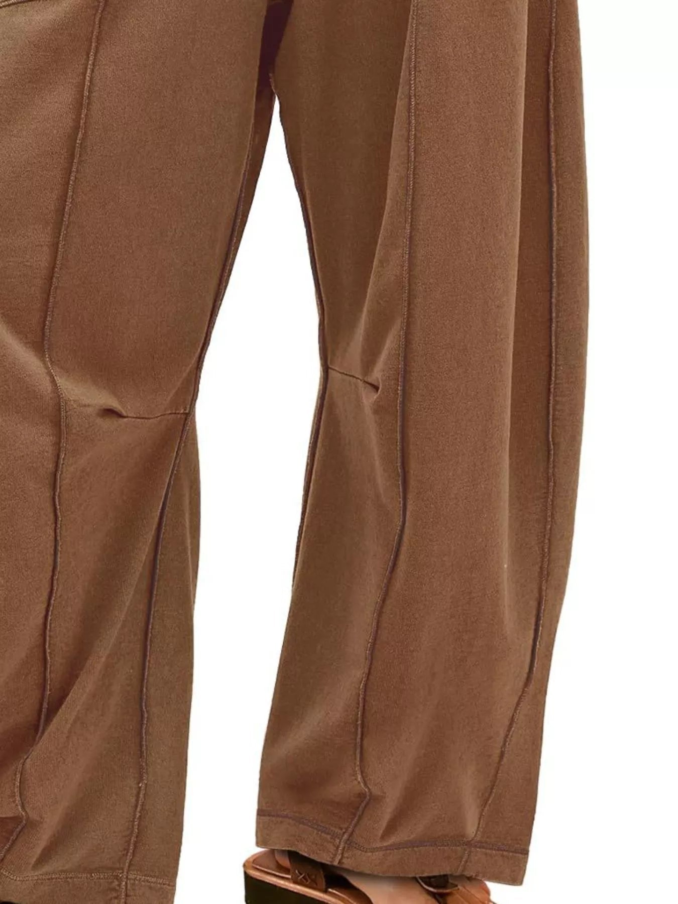 Drawstring Wide Leg Pants - MAD RUFFI