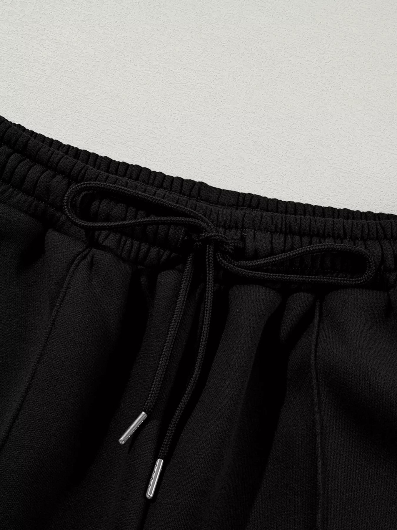 Drop Shoulder Zip Up Jacket and Drawstring Pants Active 2pcs Set - MAD RUFFI