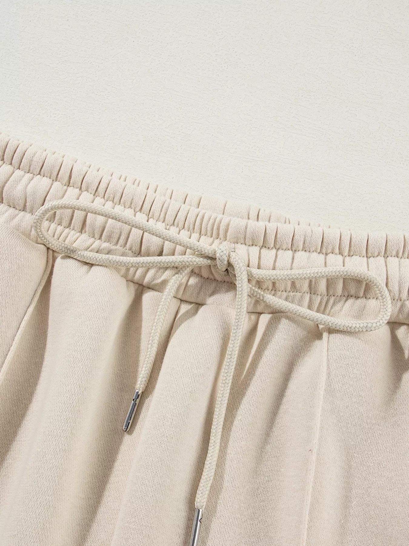 Drop Shoulder Zip Up Jacket and Drawstring Pants Active 2pcs Set - MAD RUFFI