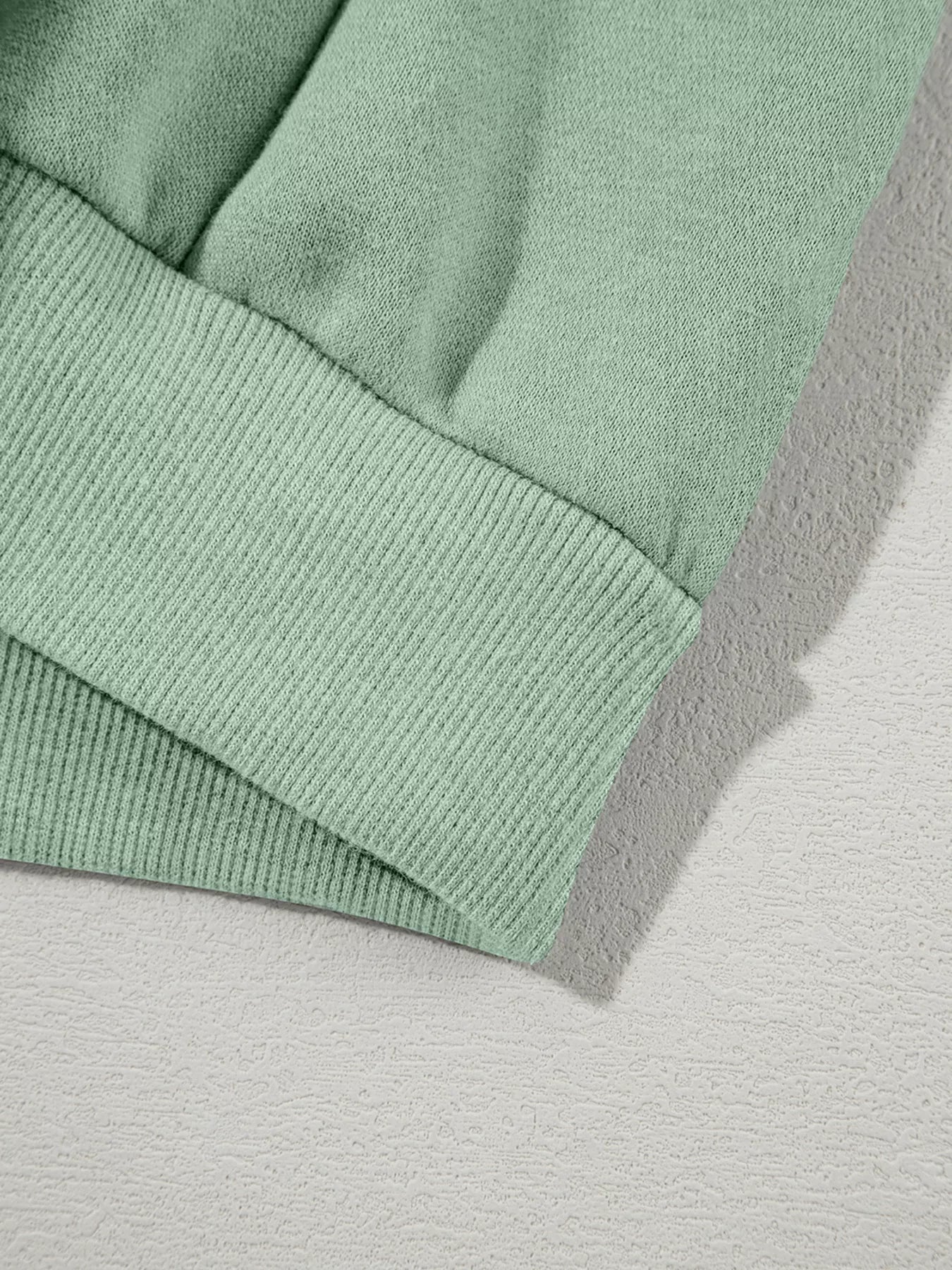 Drop Shoulder Zip Up Jacket and Drawstring Pants Active 2pcs Set - MAD RUFFI