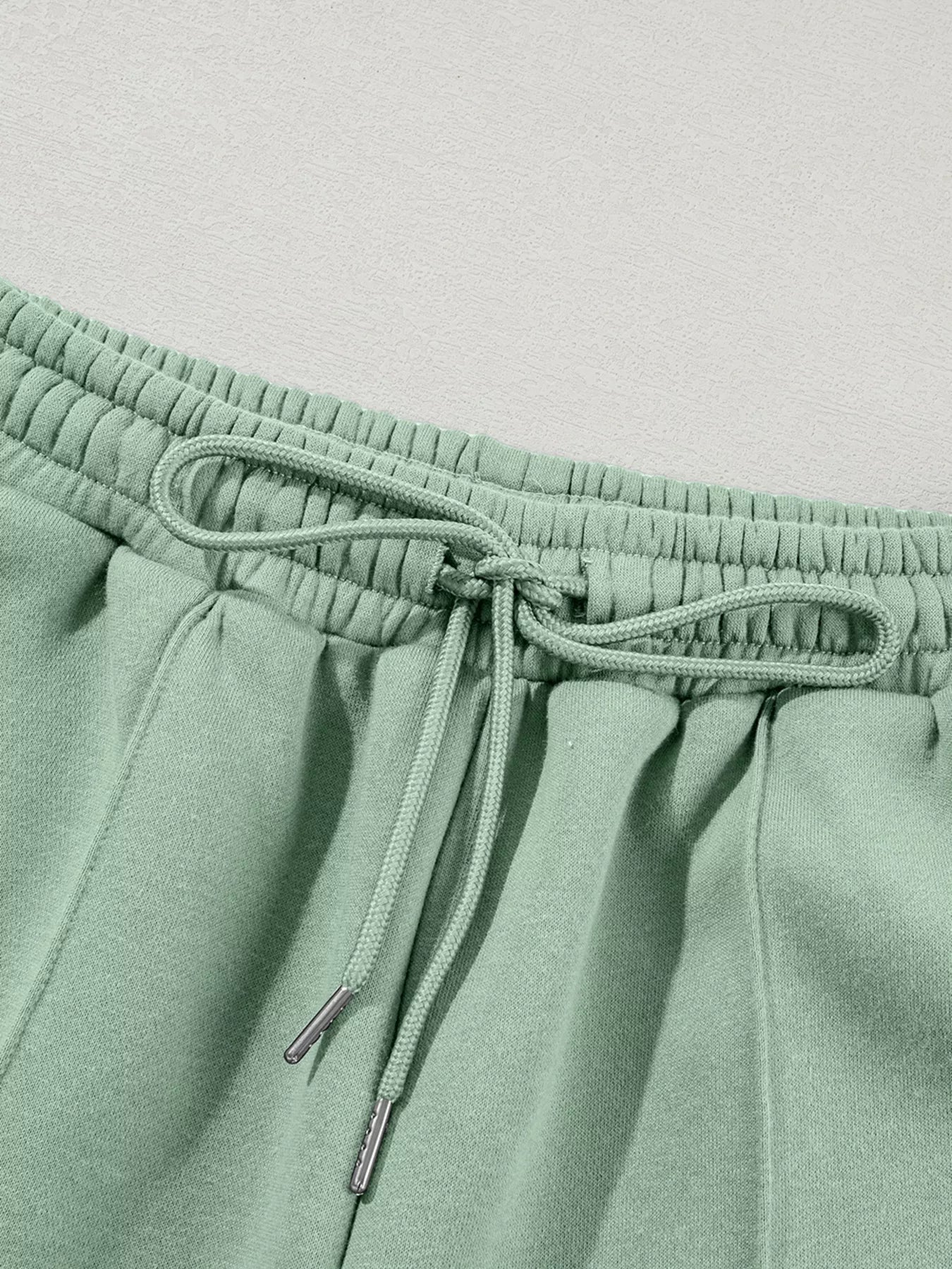 Drop Shoulder Zip Up Jacket and Drawstring Pants Active 2pcs Set - MAD RUFFI