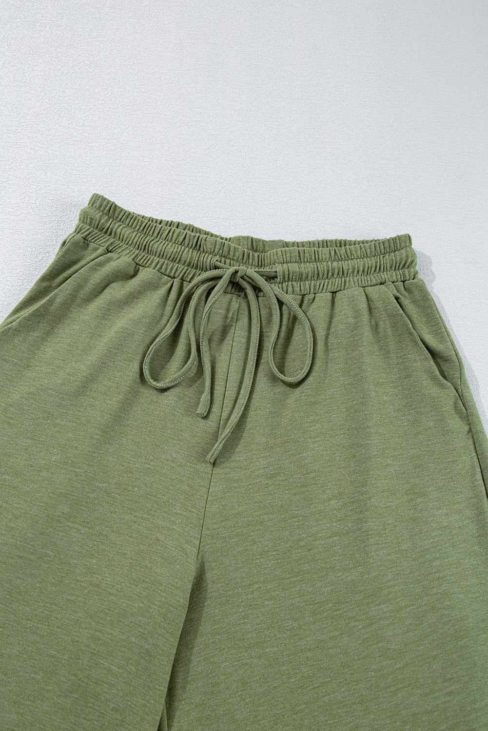 Dune Solid Color Ruffle Hem Wide Leg Pants - MAD RUFFI