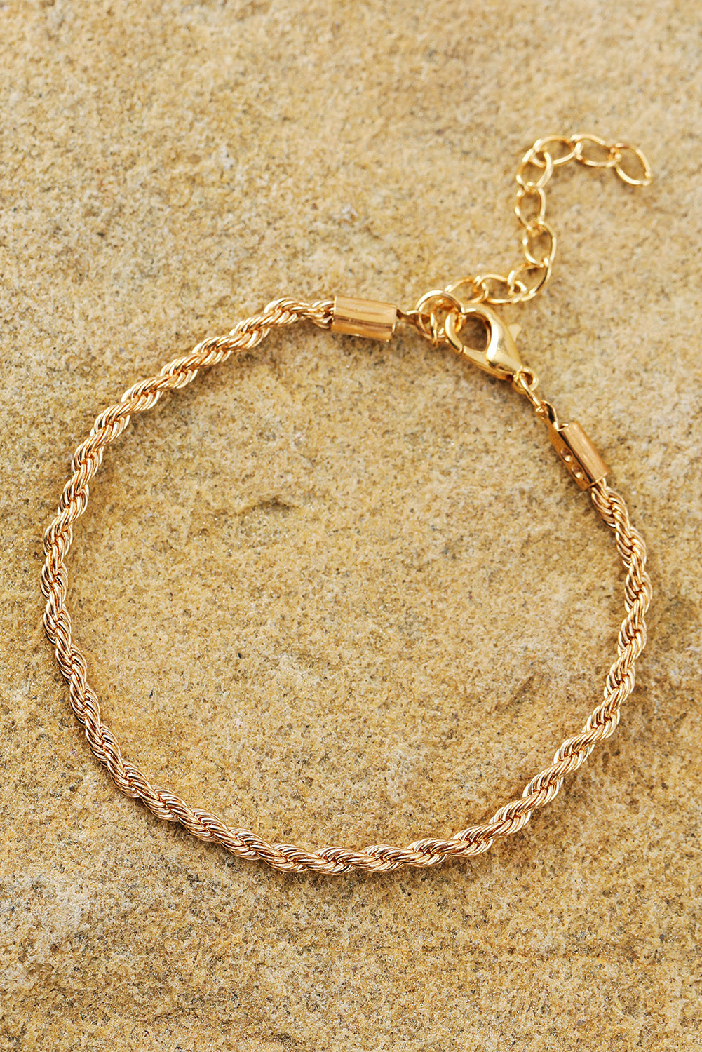 Gold Multi Layered Adjustable Chain Bracelet Set for Women