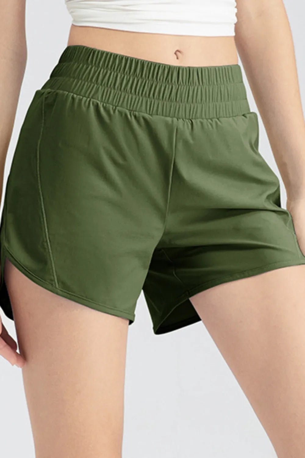 Elastic Waist Active Shorts - MAD RUFFI