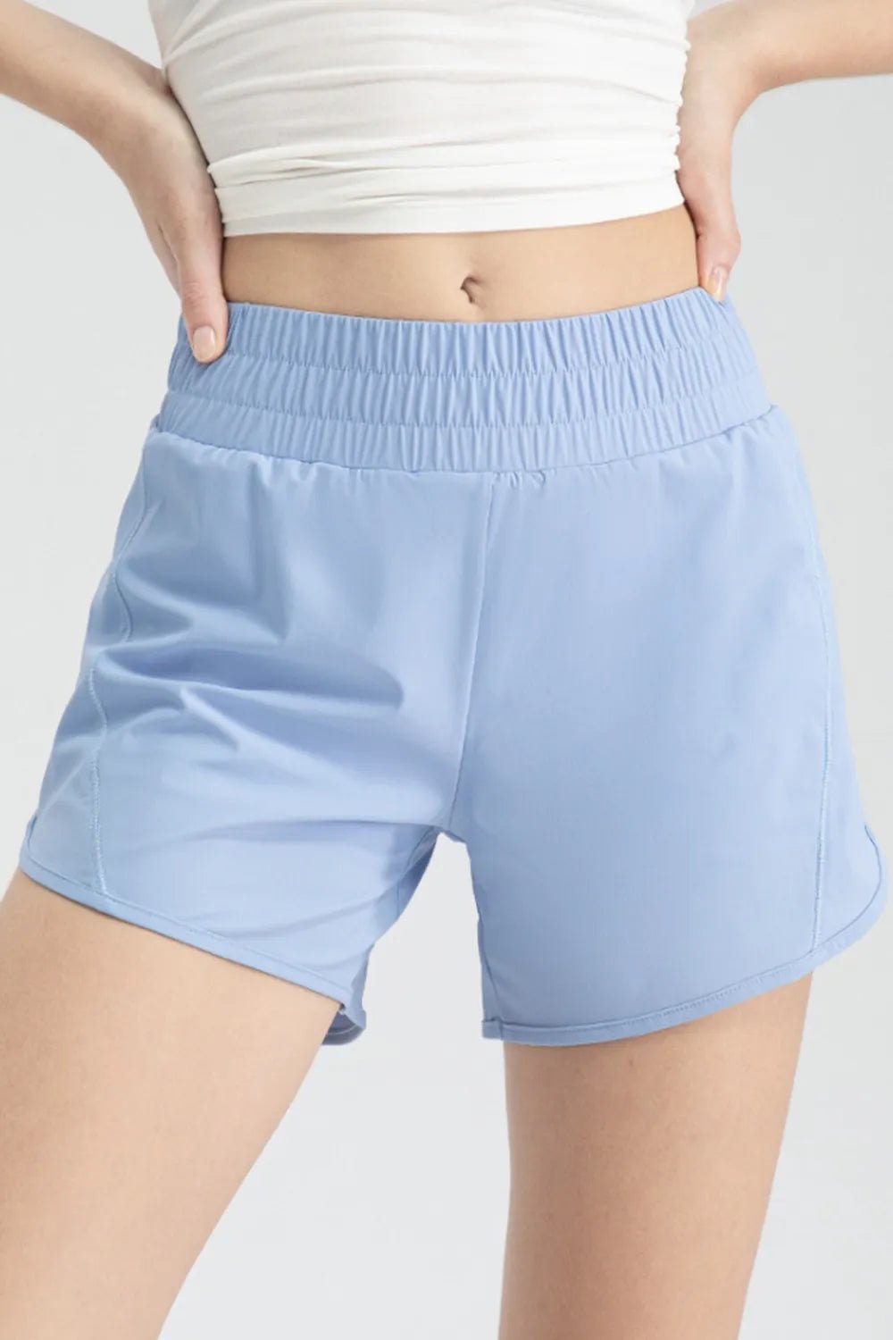 Elastic Waist Active Shorts - MAD RUFFI